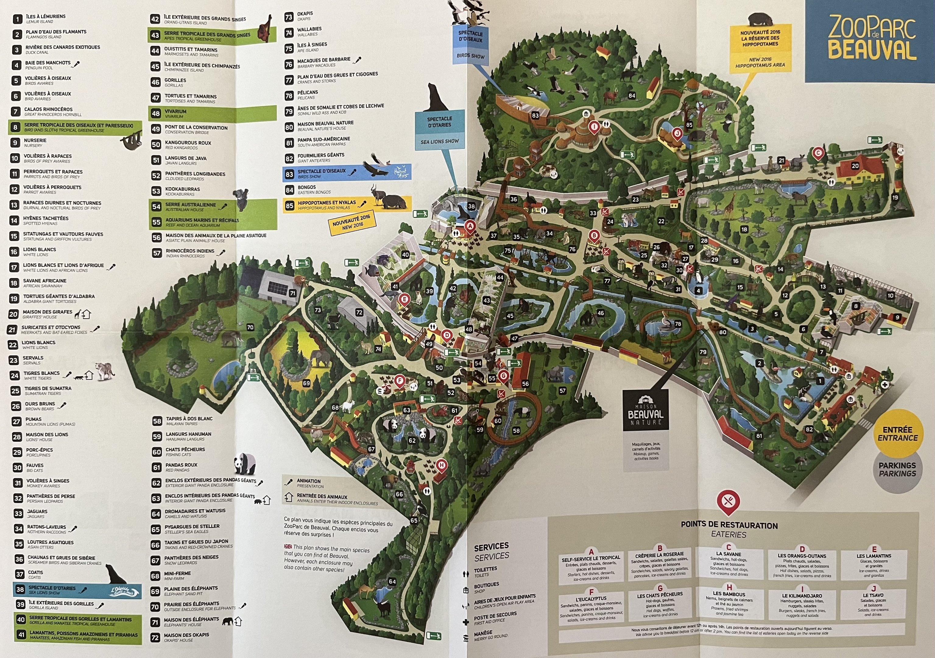 Zoo Map - 2016