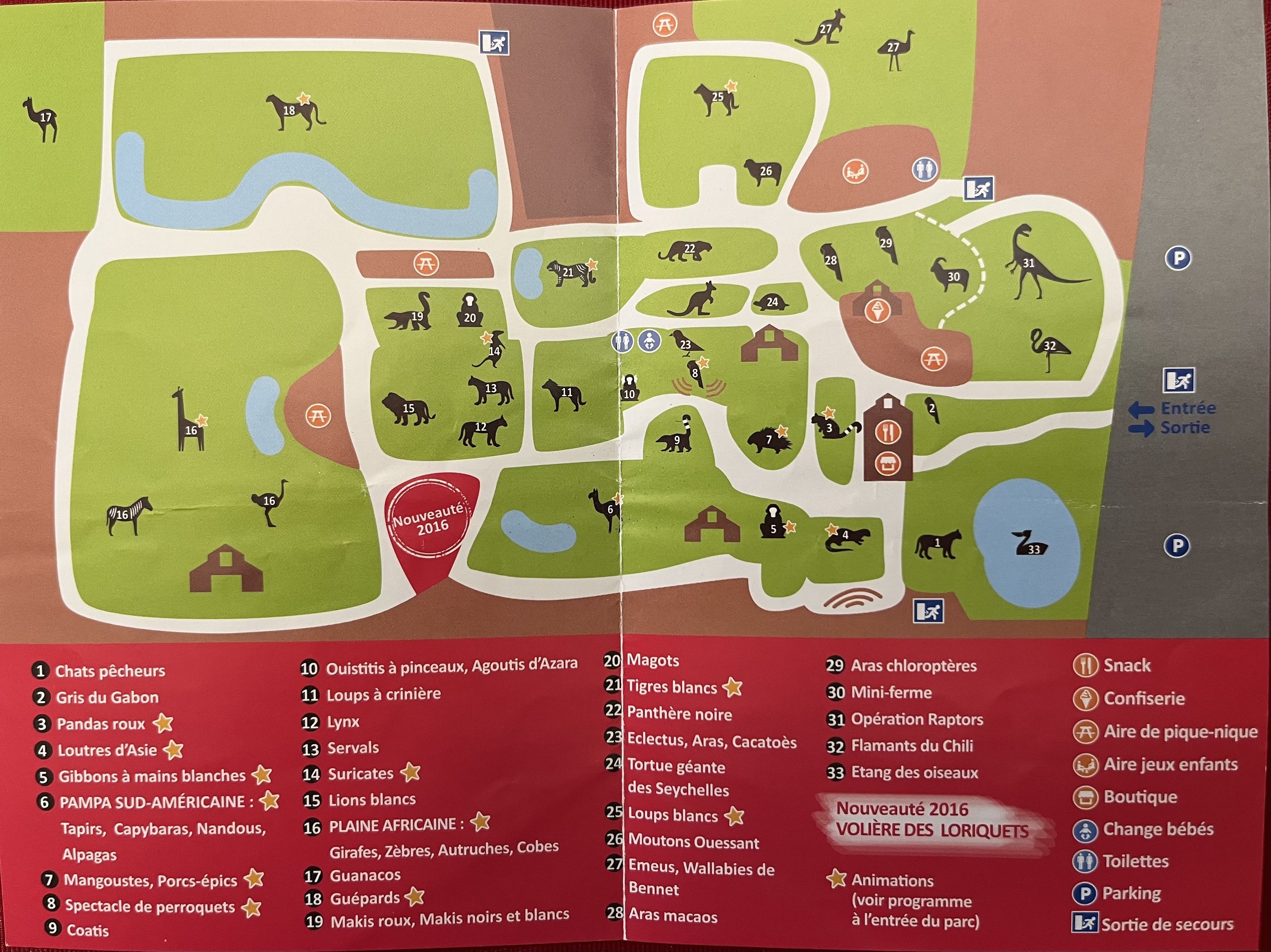 Zoo Map - 2016