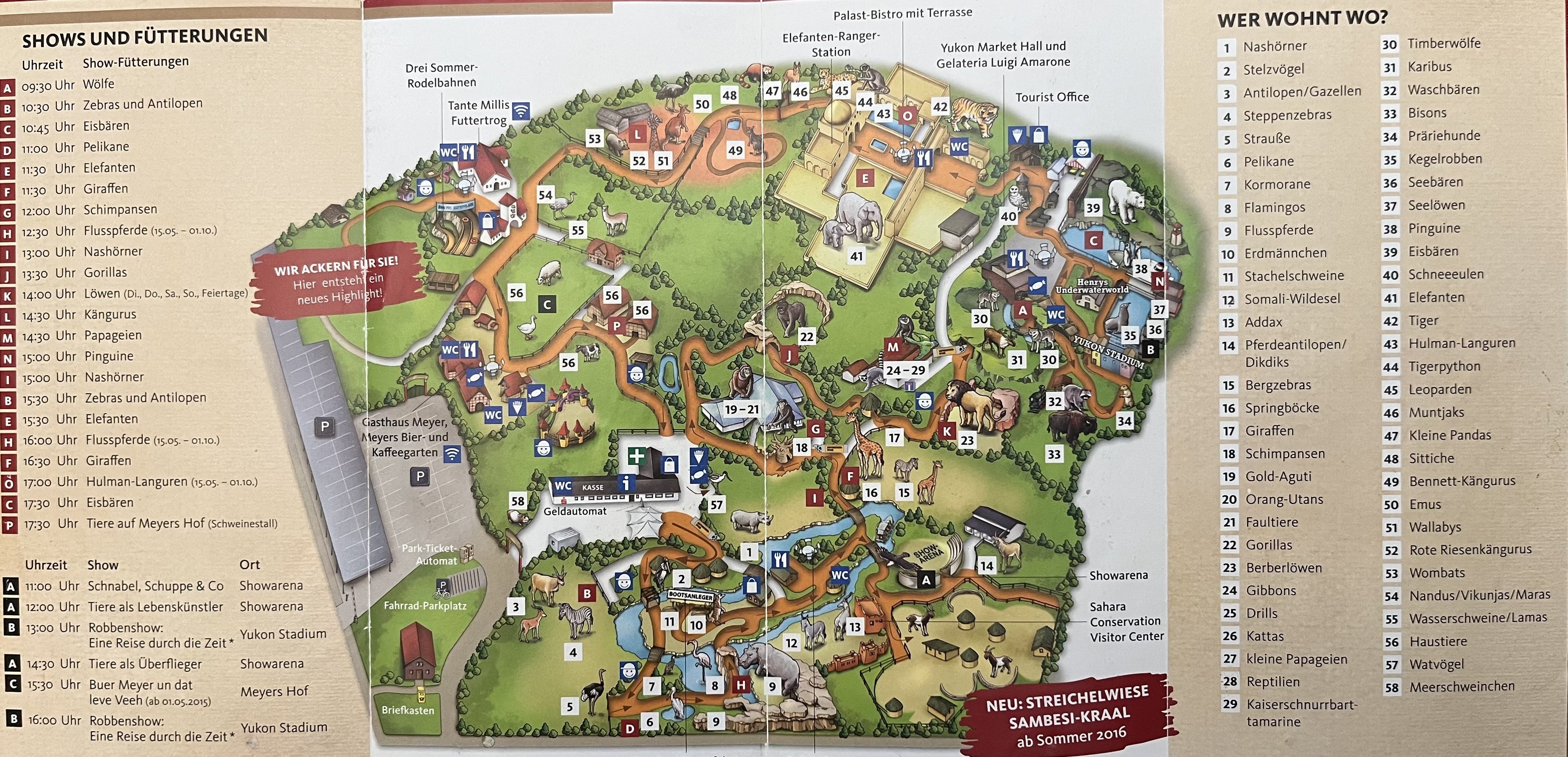 Zoo Map - 2016