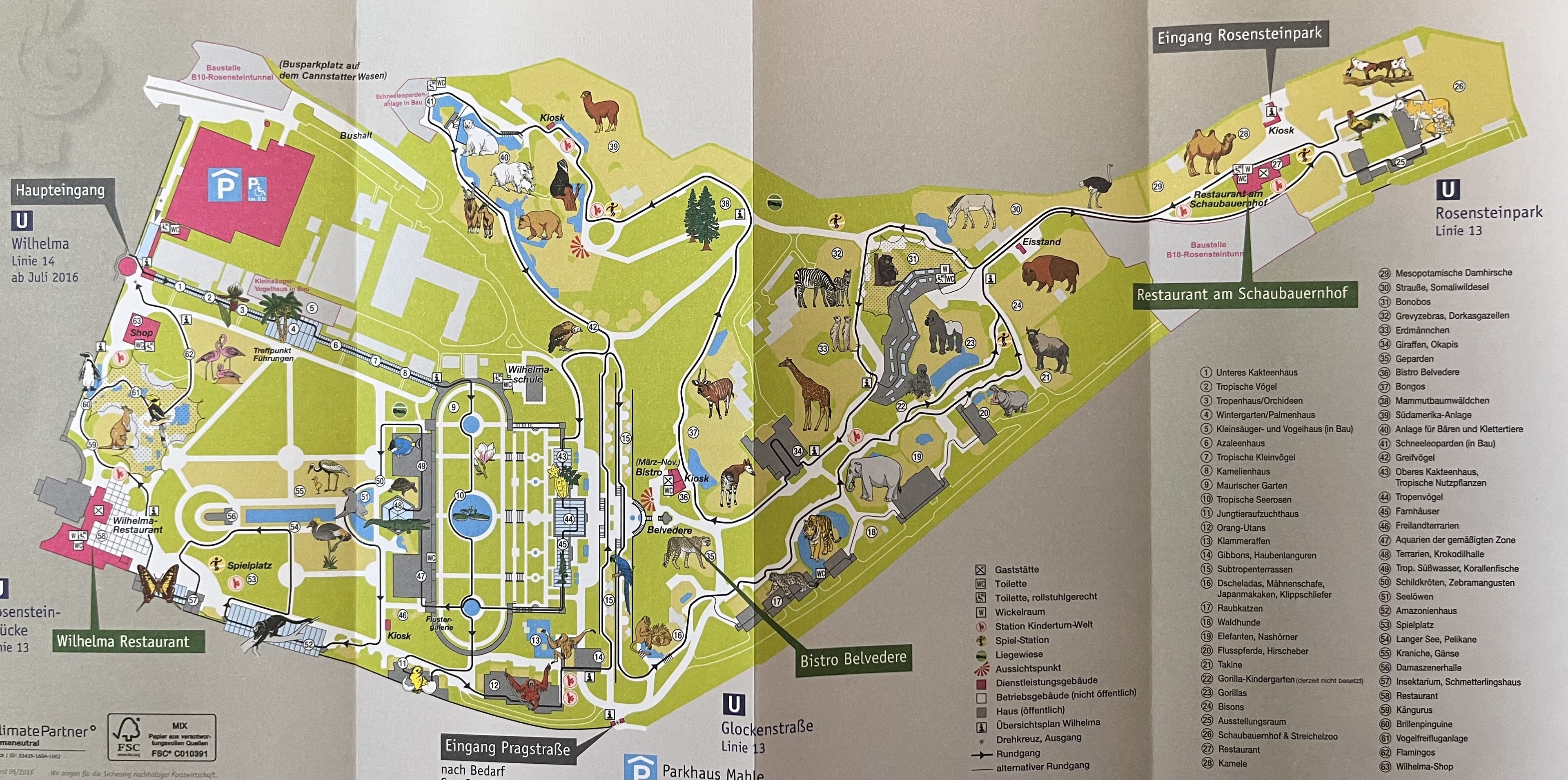 Zoo Map - 2016
