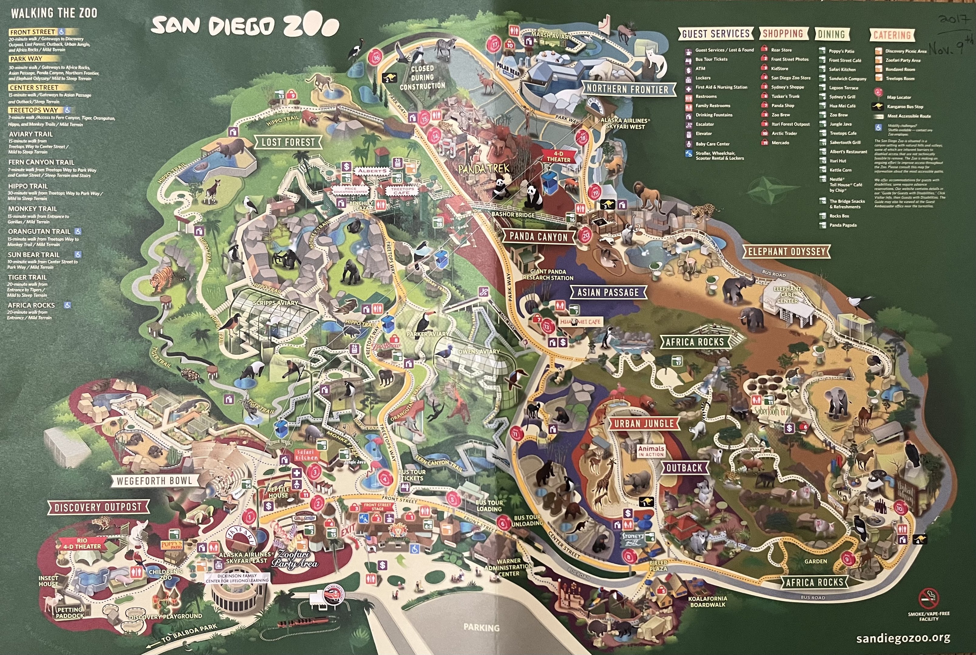 Zoo Map - 2017 (November)