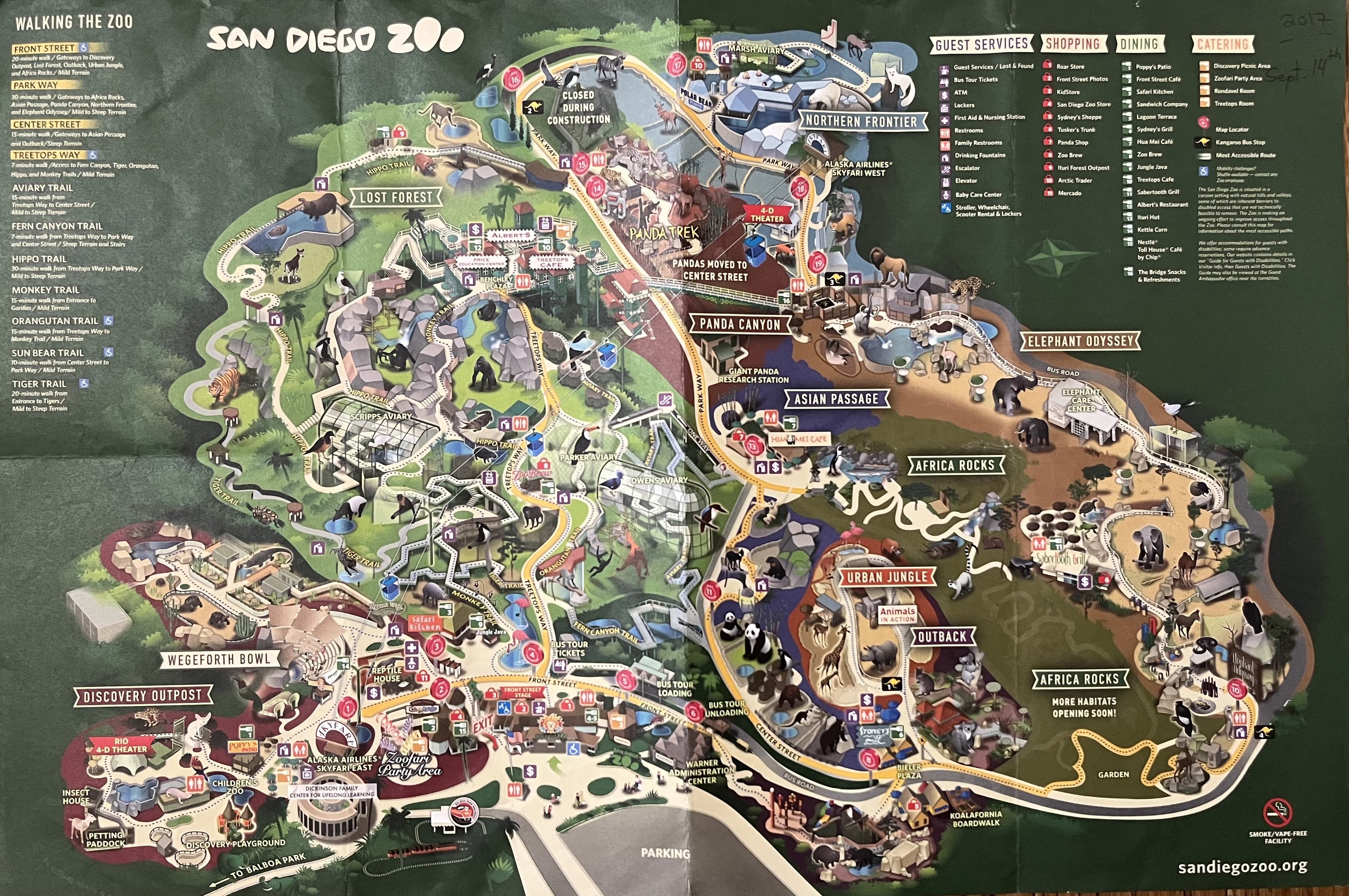 Zoo Map - 2017 (September)
