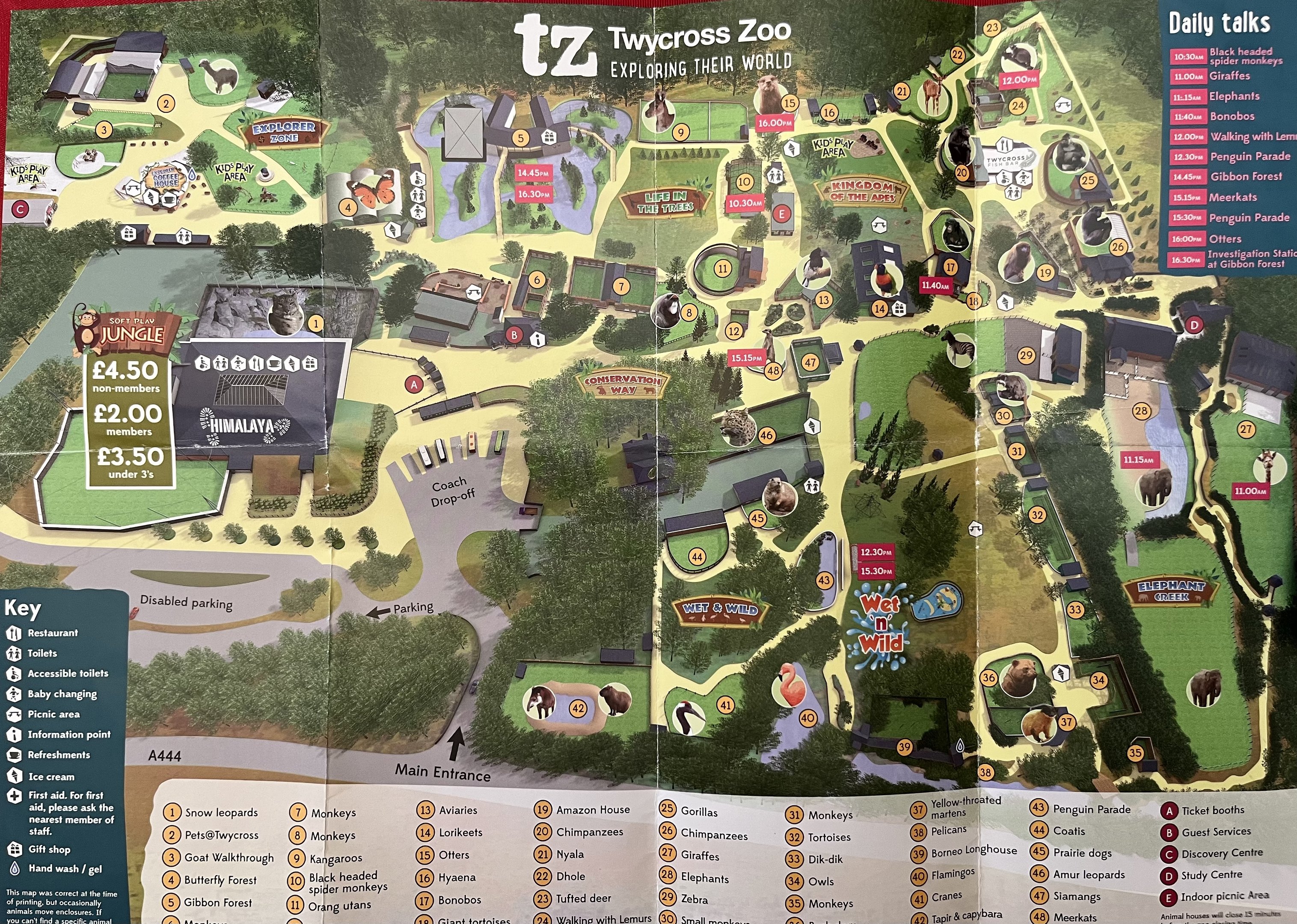 Zoo Map - 2017