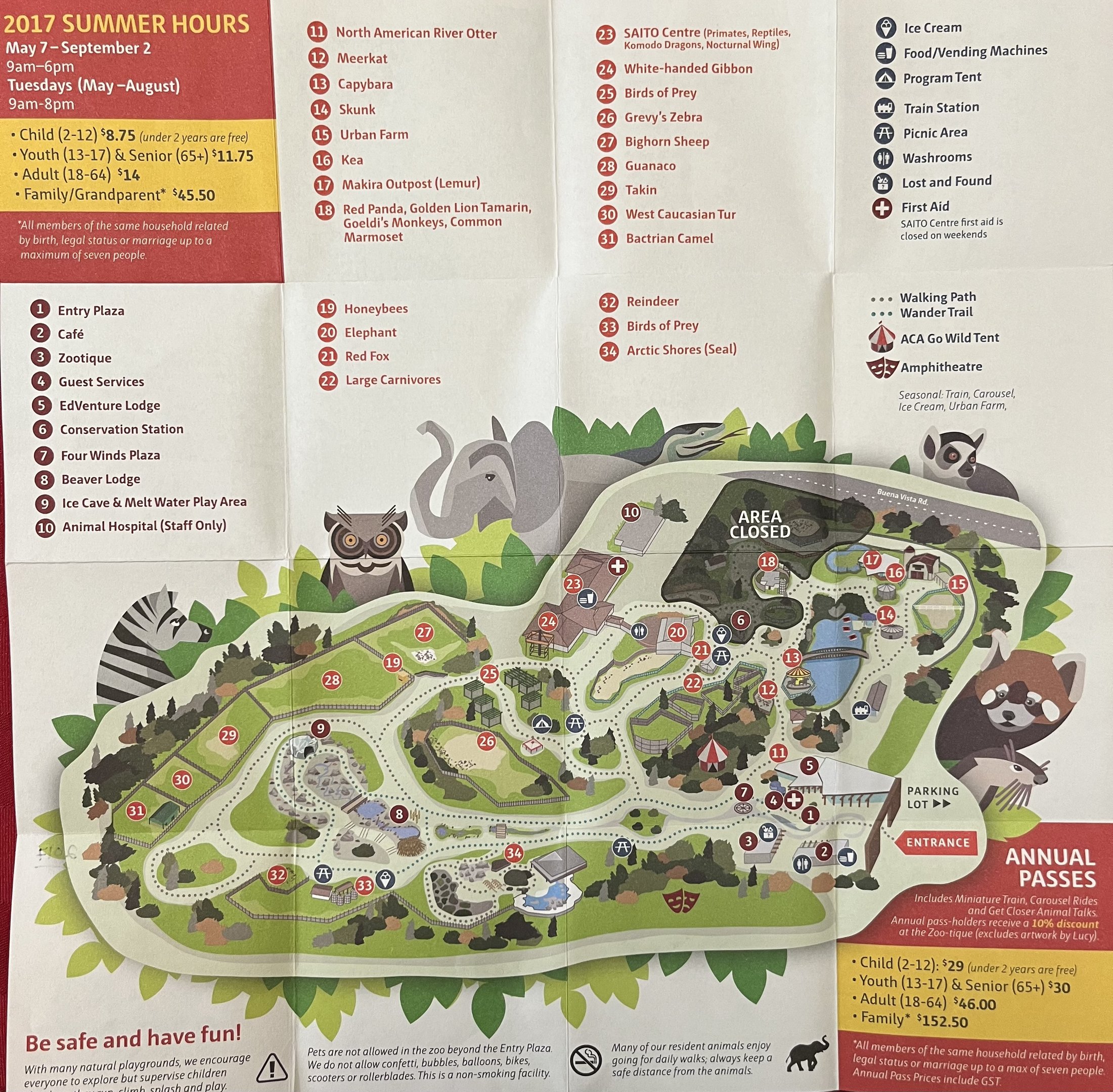 Zoo Map - 2017