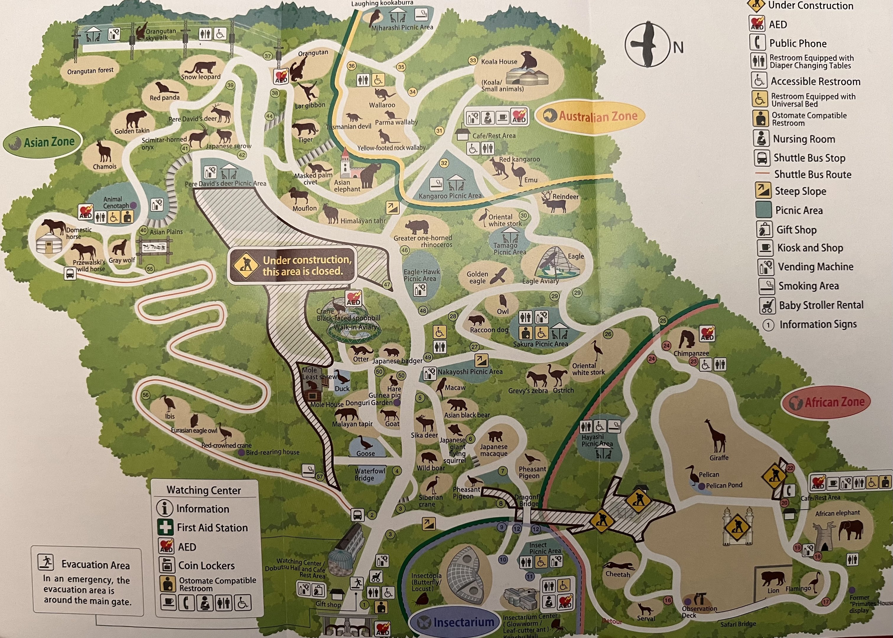 Zoo Map - 2017