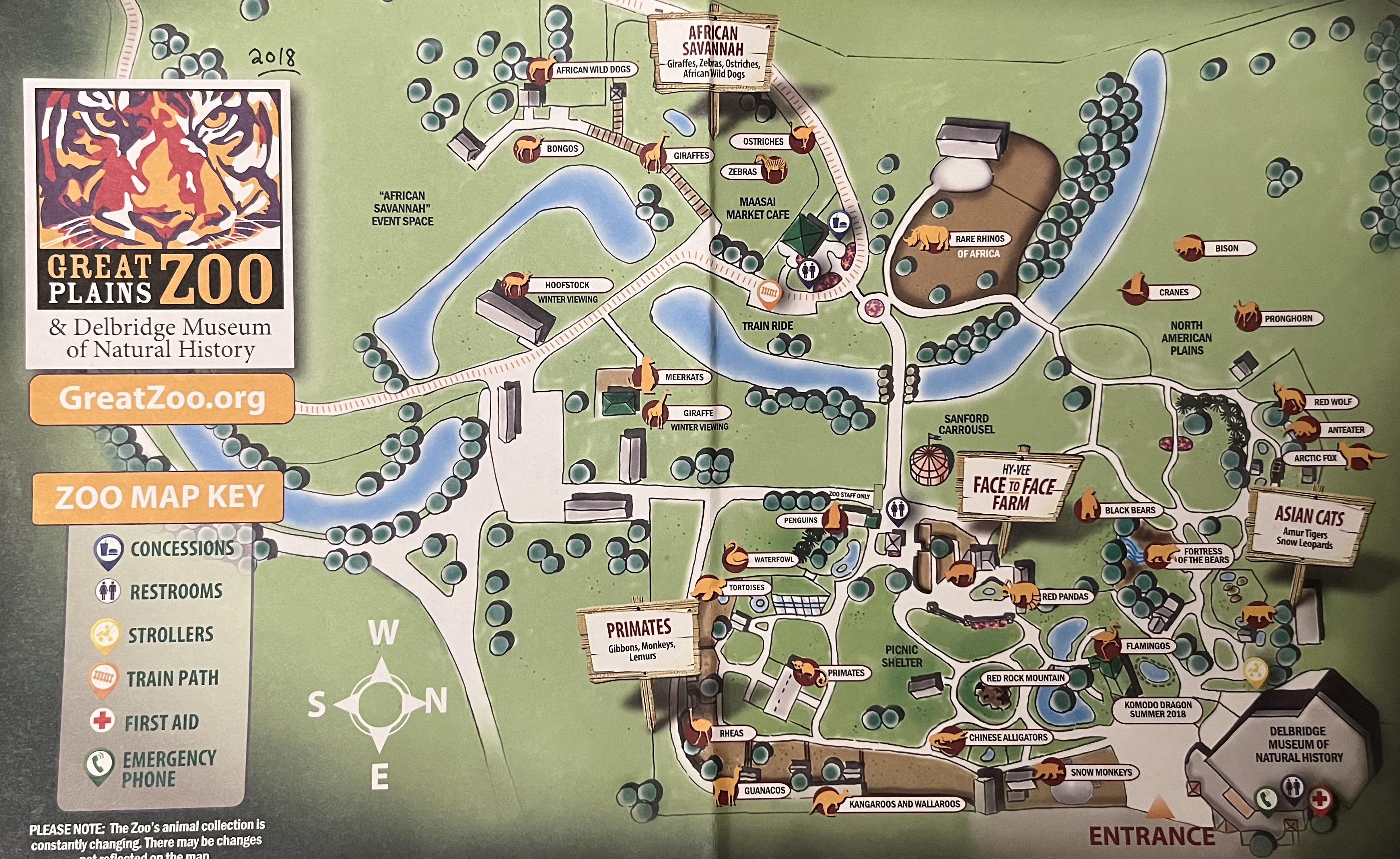 Zoo Map - 2018