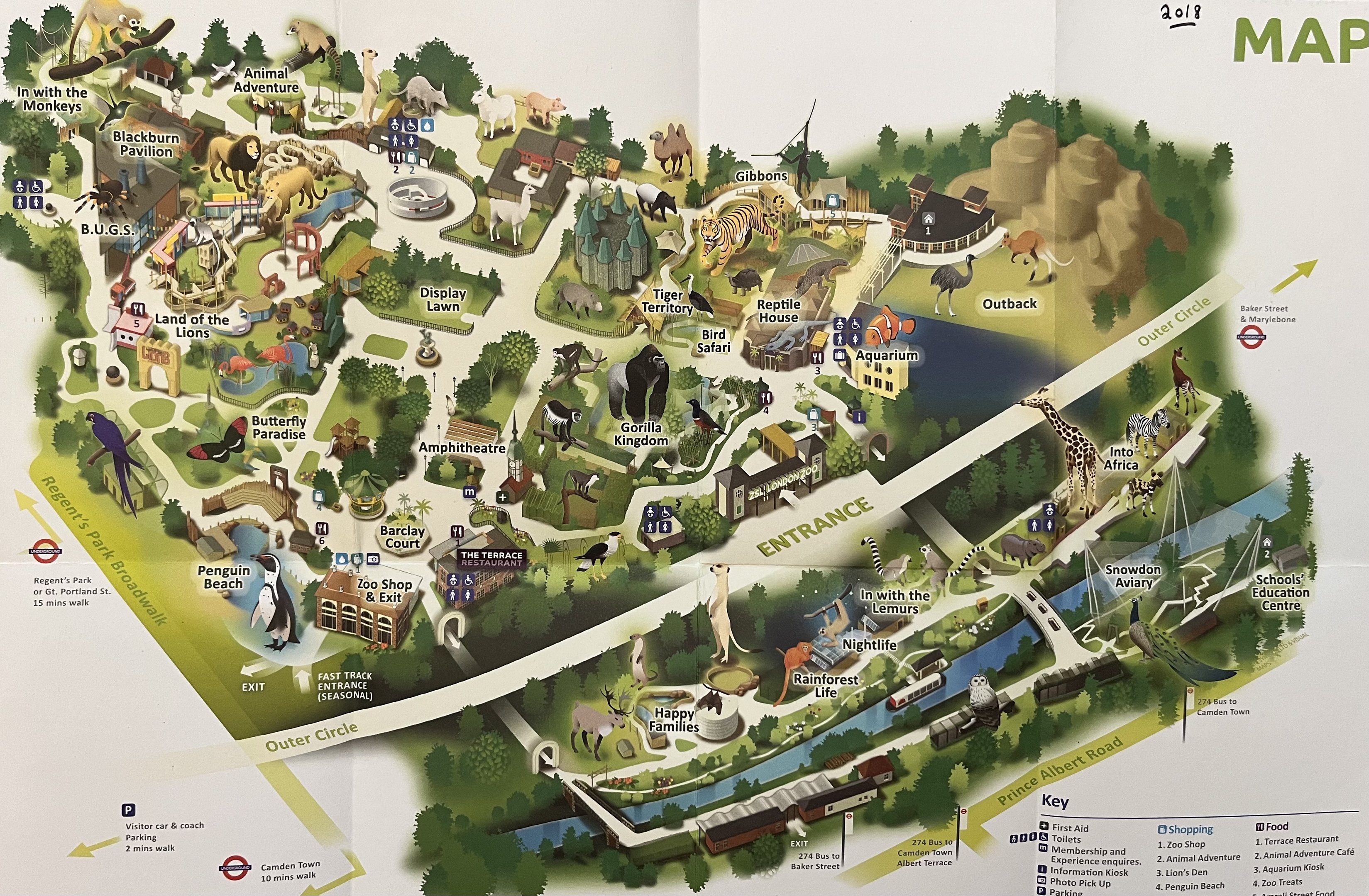 Zoo Map - 2018