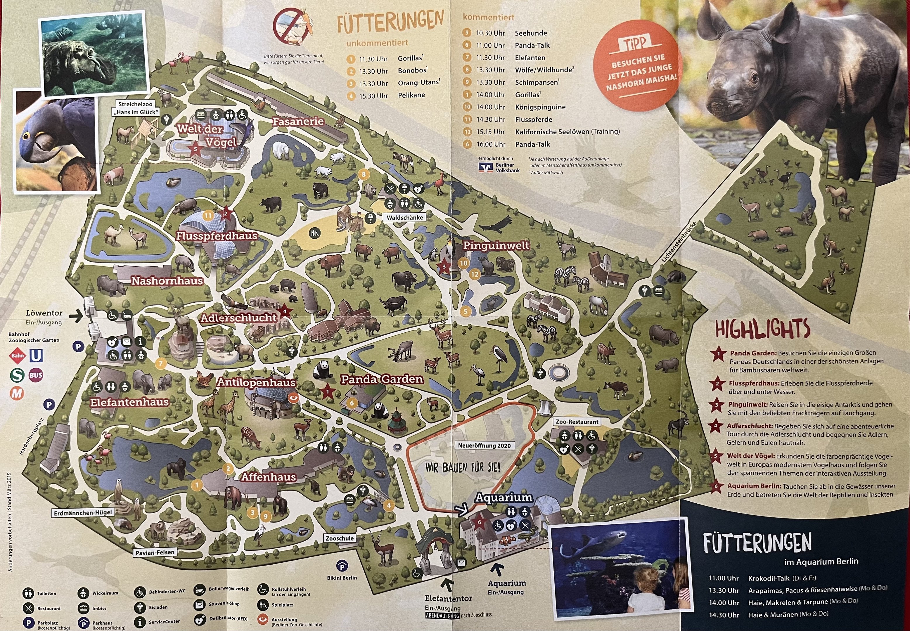 Zoo Map - 2019 (German)