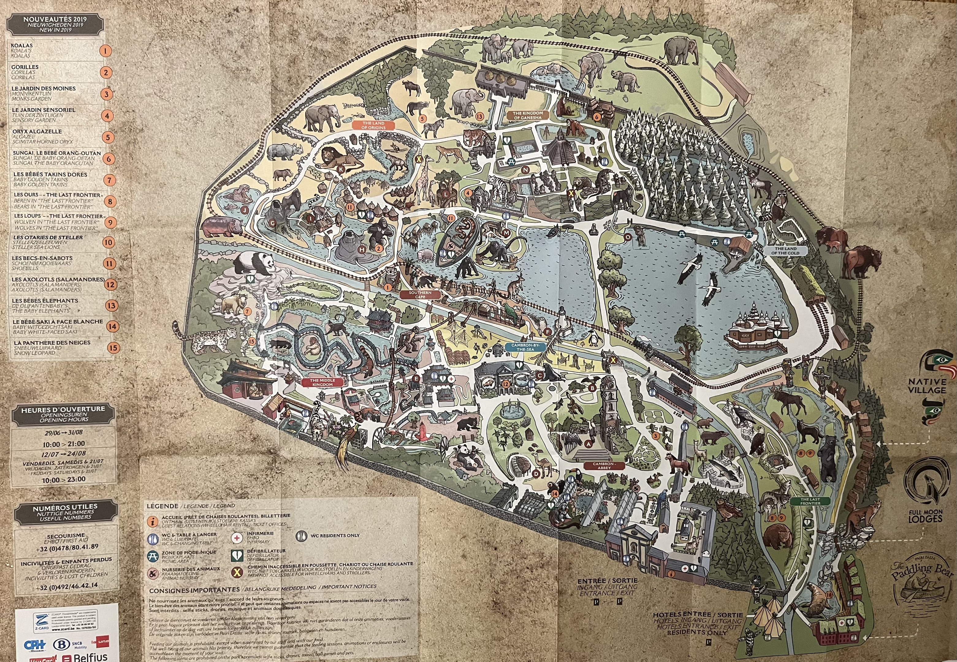 Zoo Map - 2019