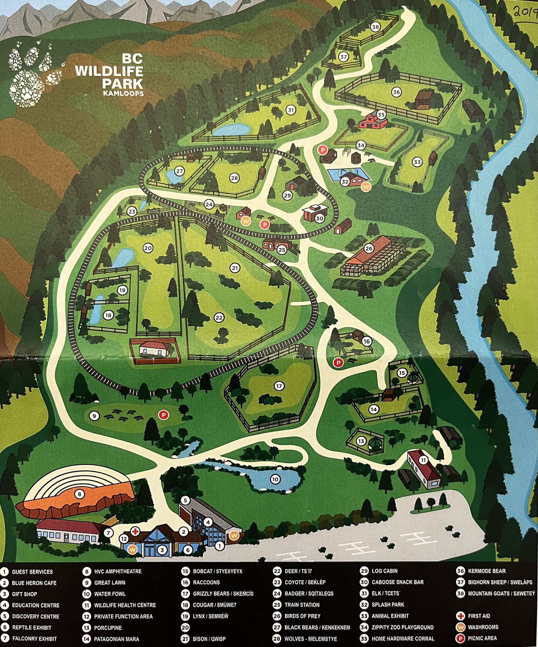 Zoo Map - 2019