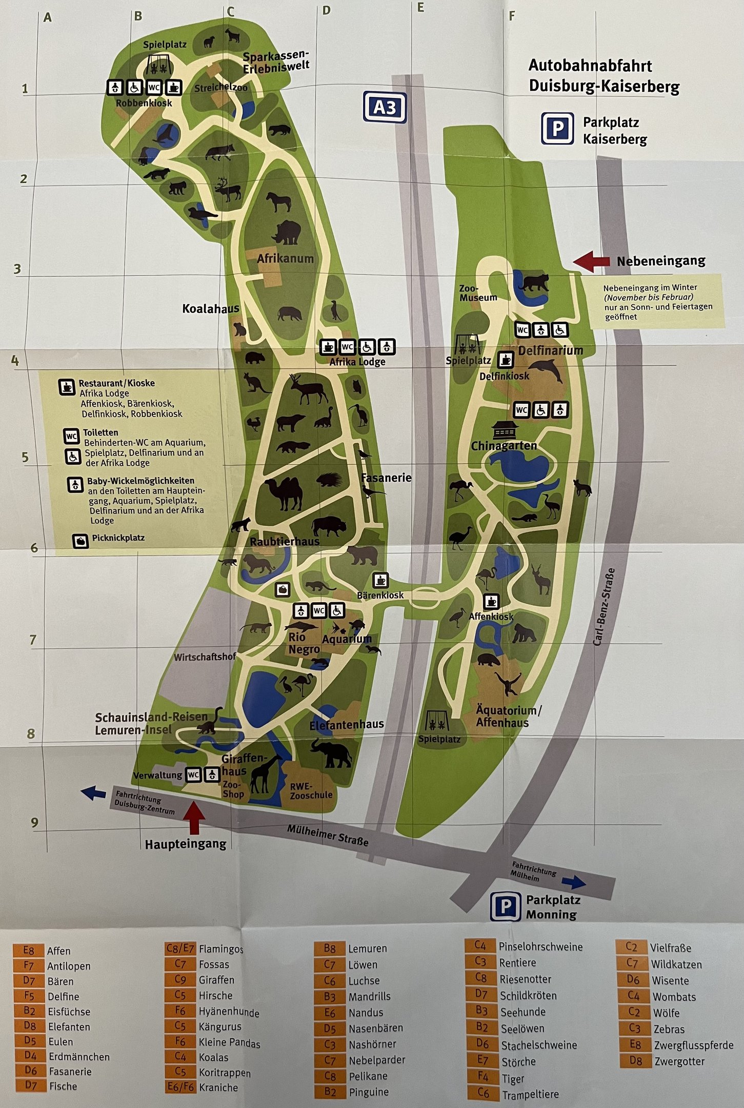Zoo Map - 2019