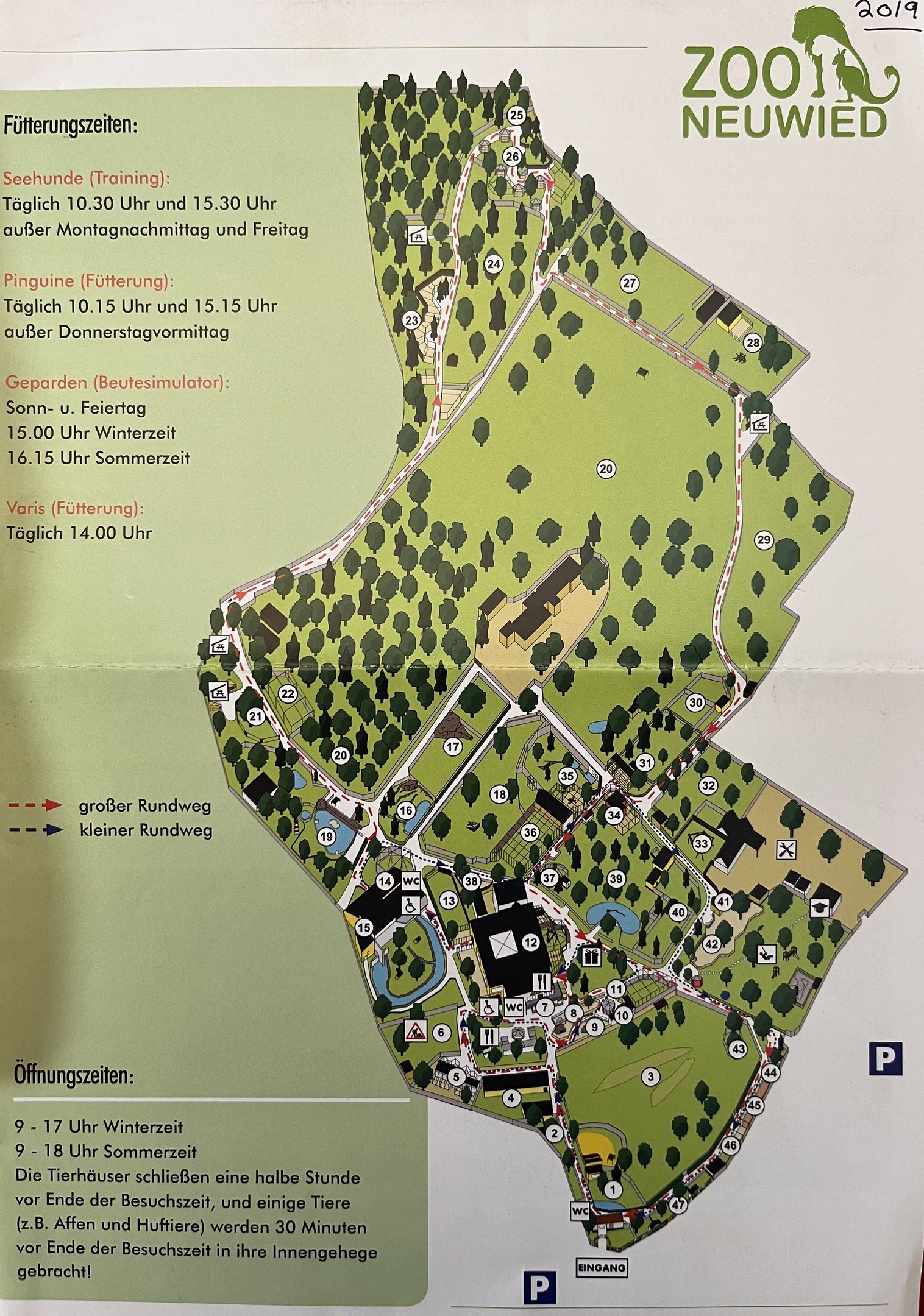 Zoo Map - 2019