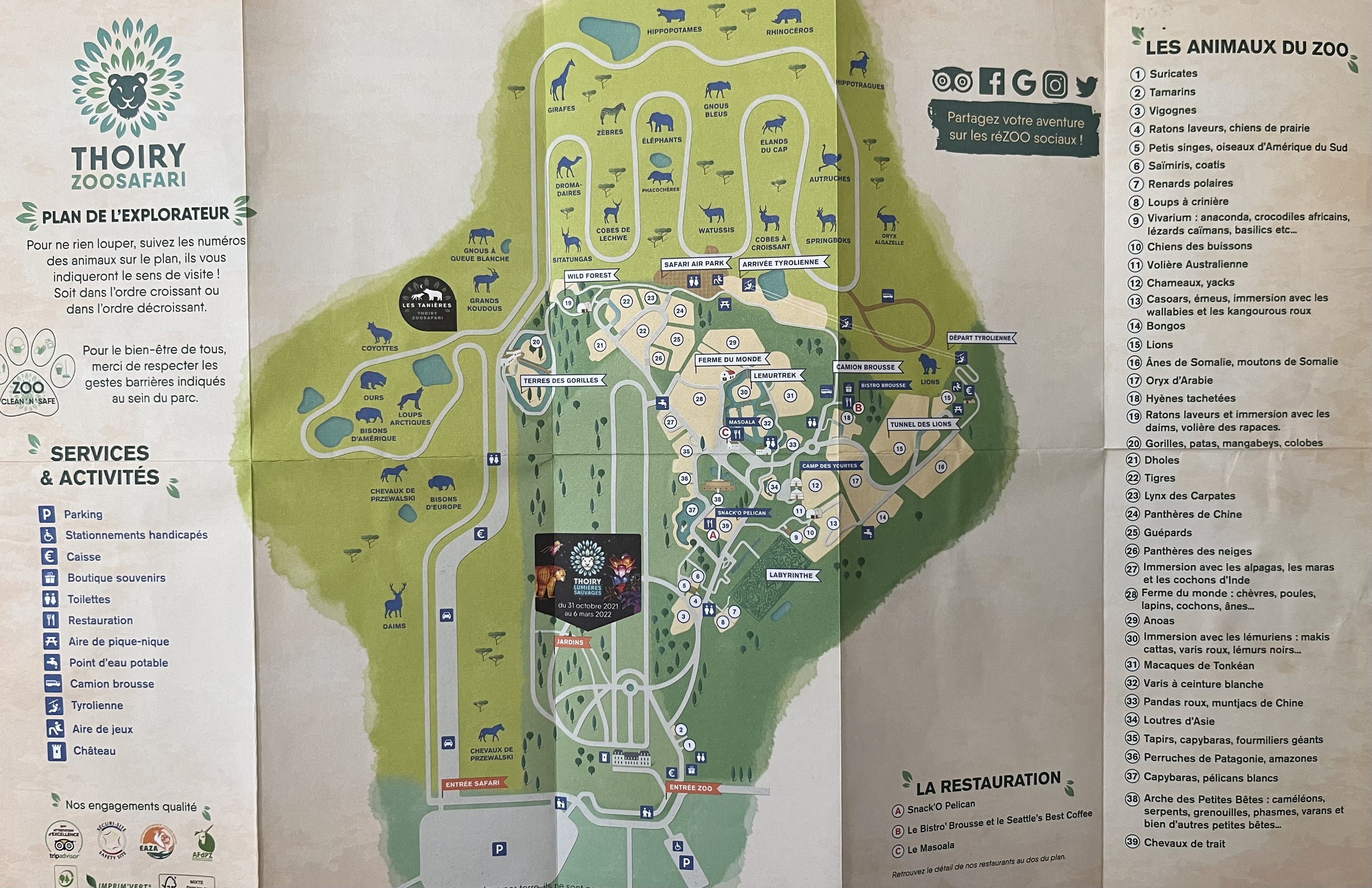 Zoo Map - 2021