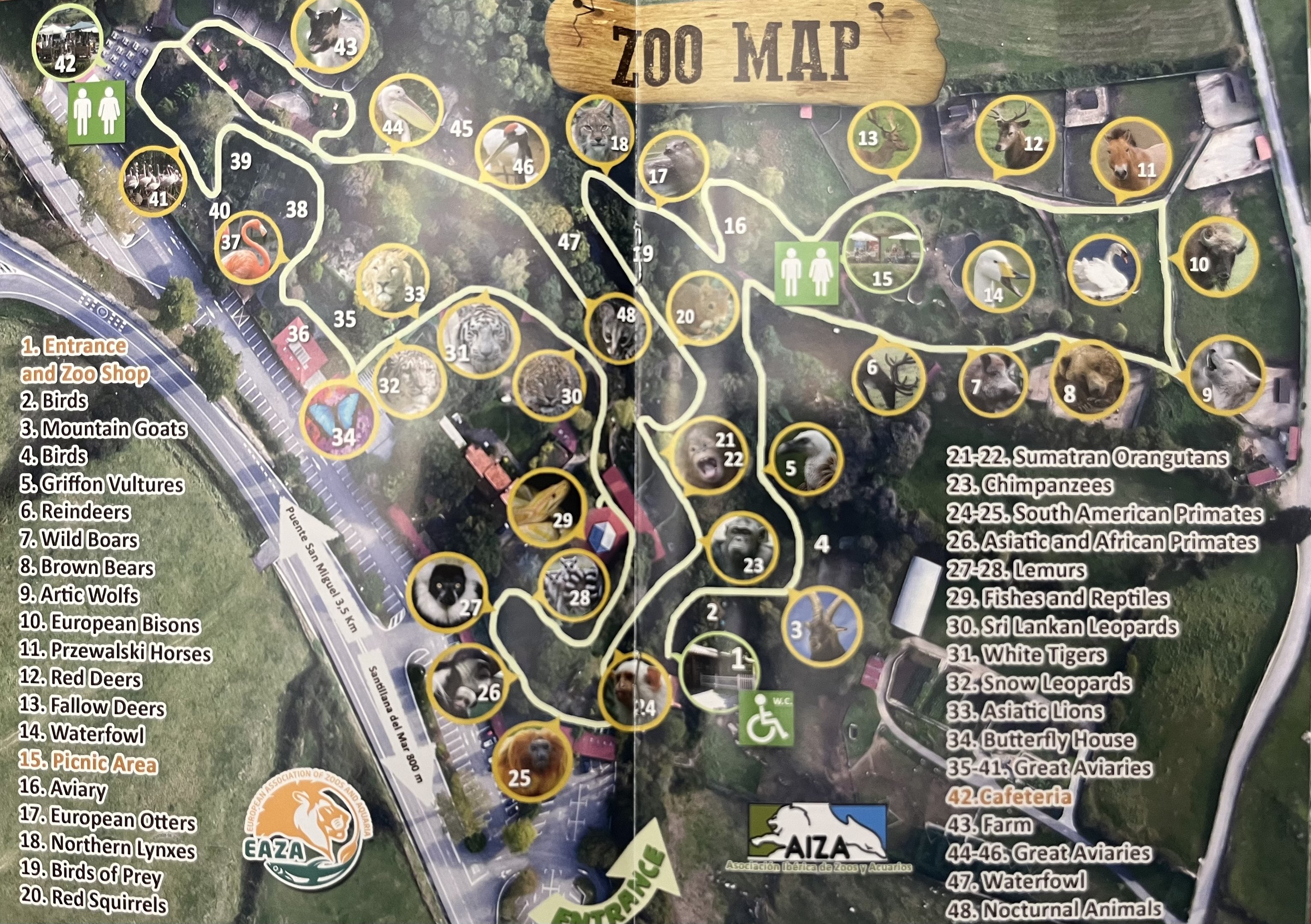 Zoo Map - 2021