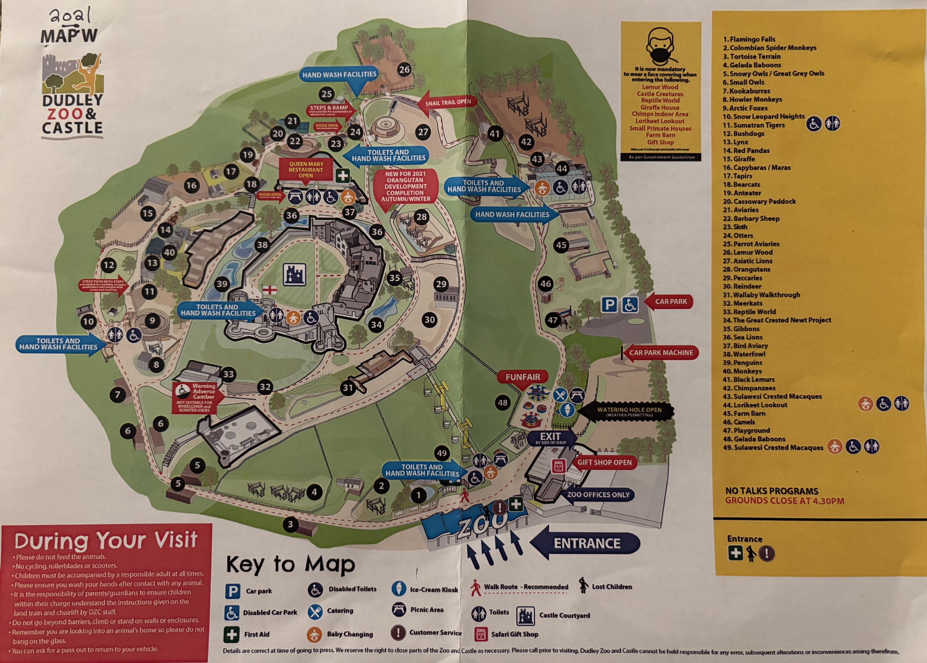 Zoo Map - 2021