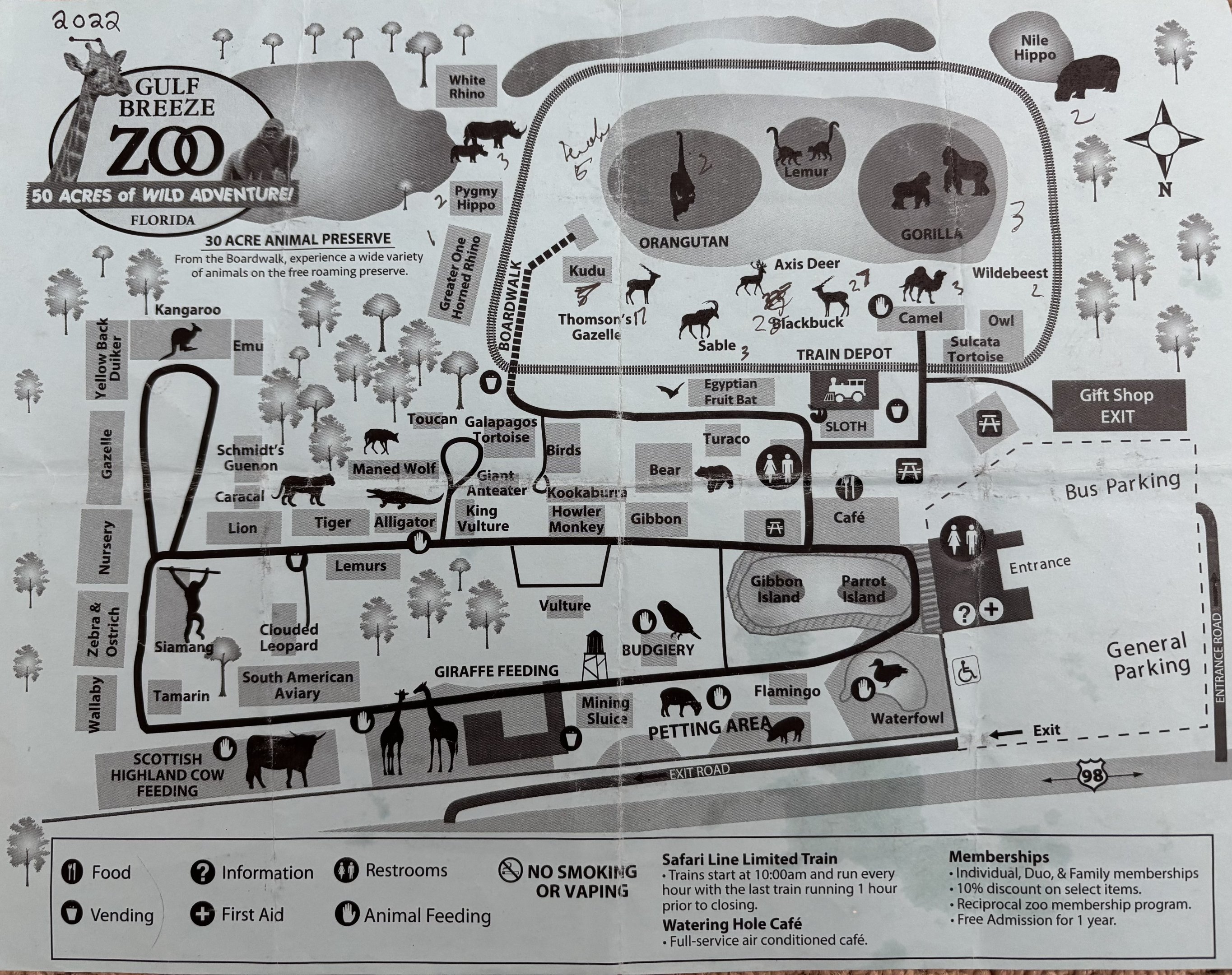 Zoo Map - 2022