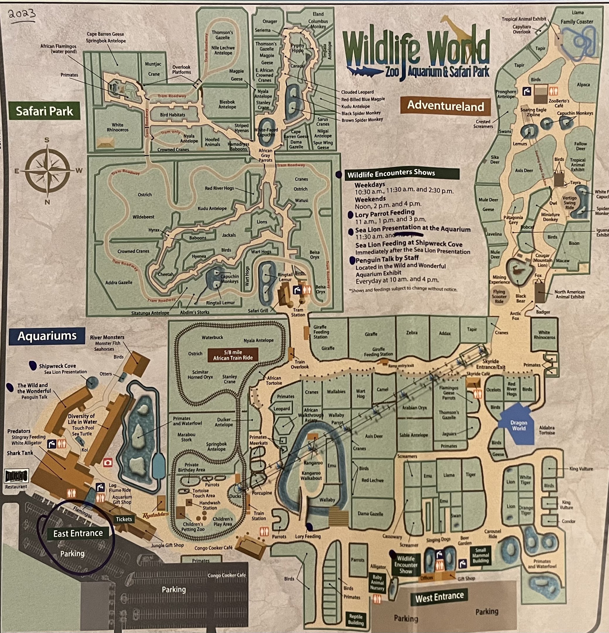 Zoo Map - 2023