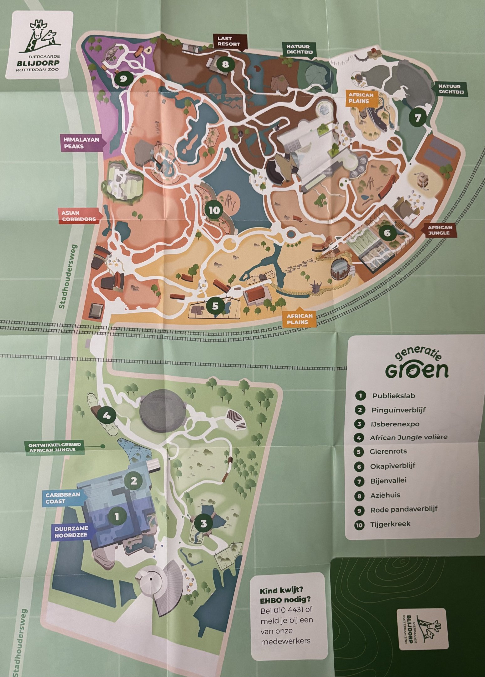 Zoo Map - 2024 (Passport Stamp Version)