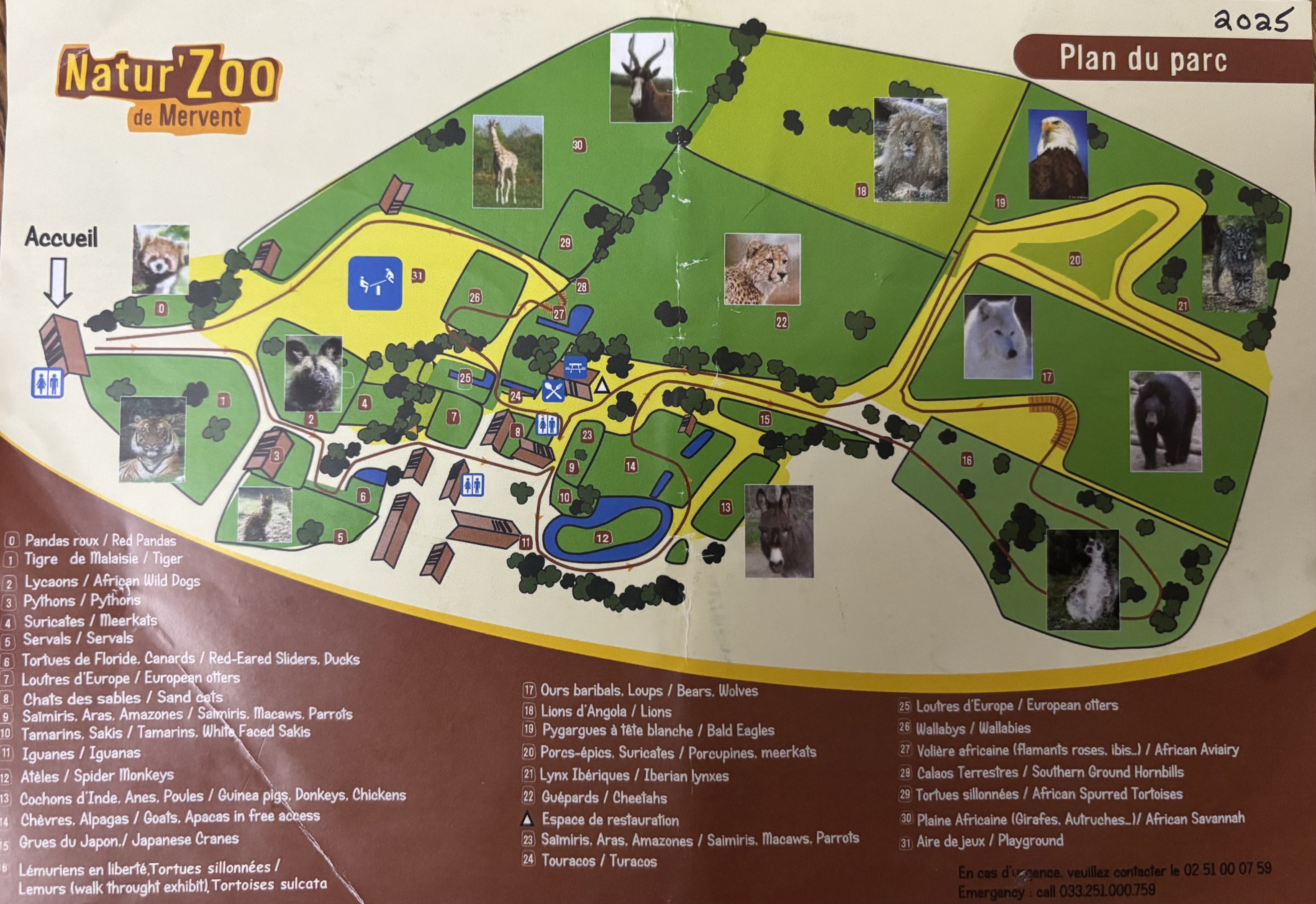 Zoo Map - 2025