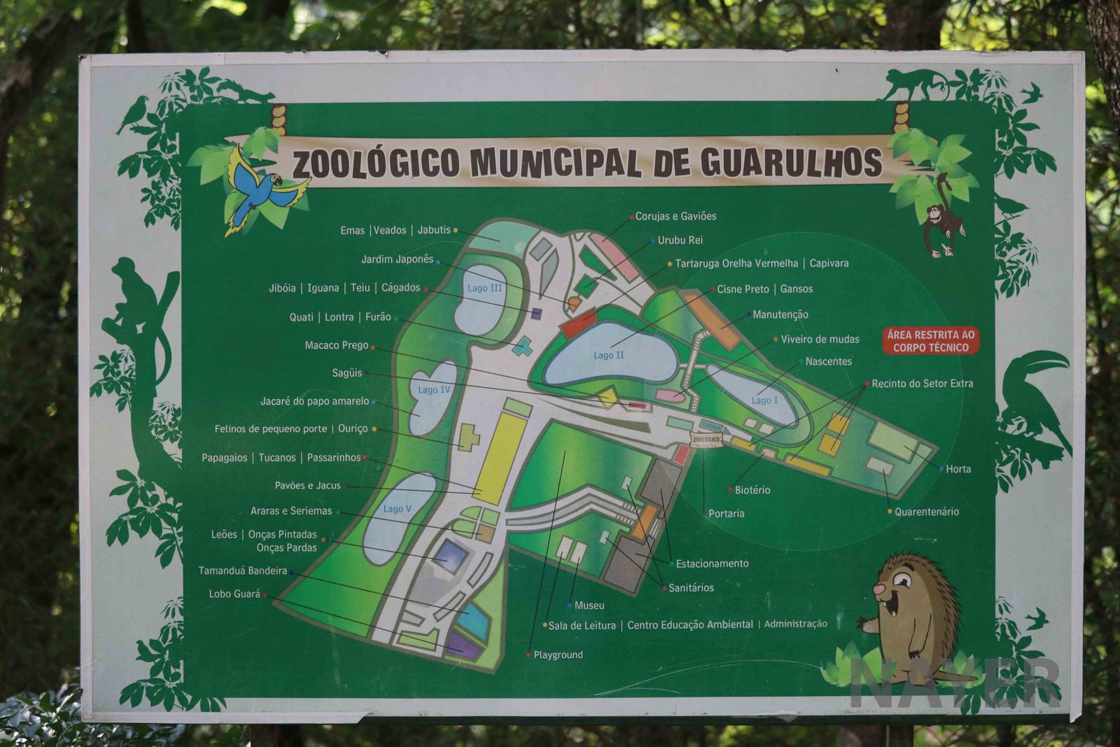Zoo map, April 2016
