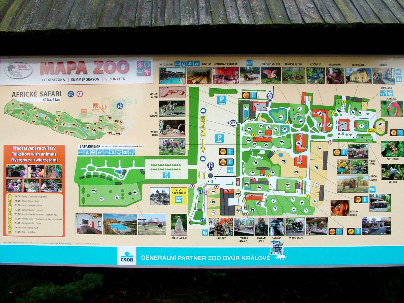 Zoo Map at Dvur Kralove, 27/08/12