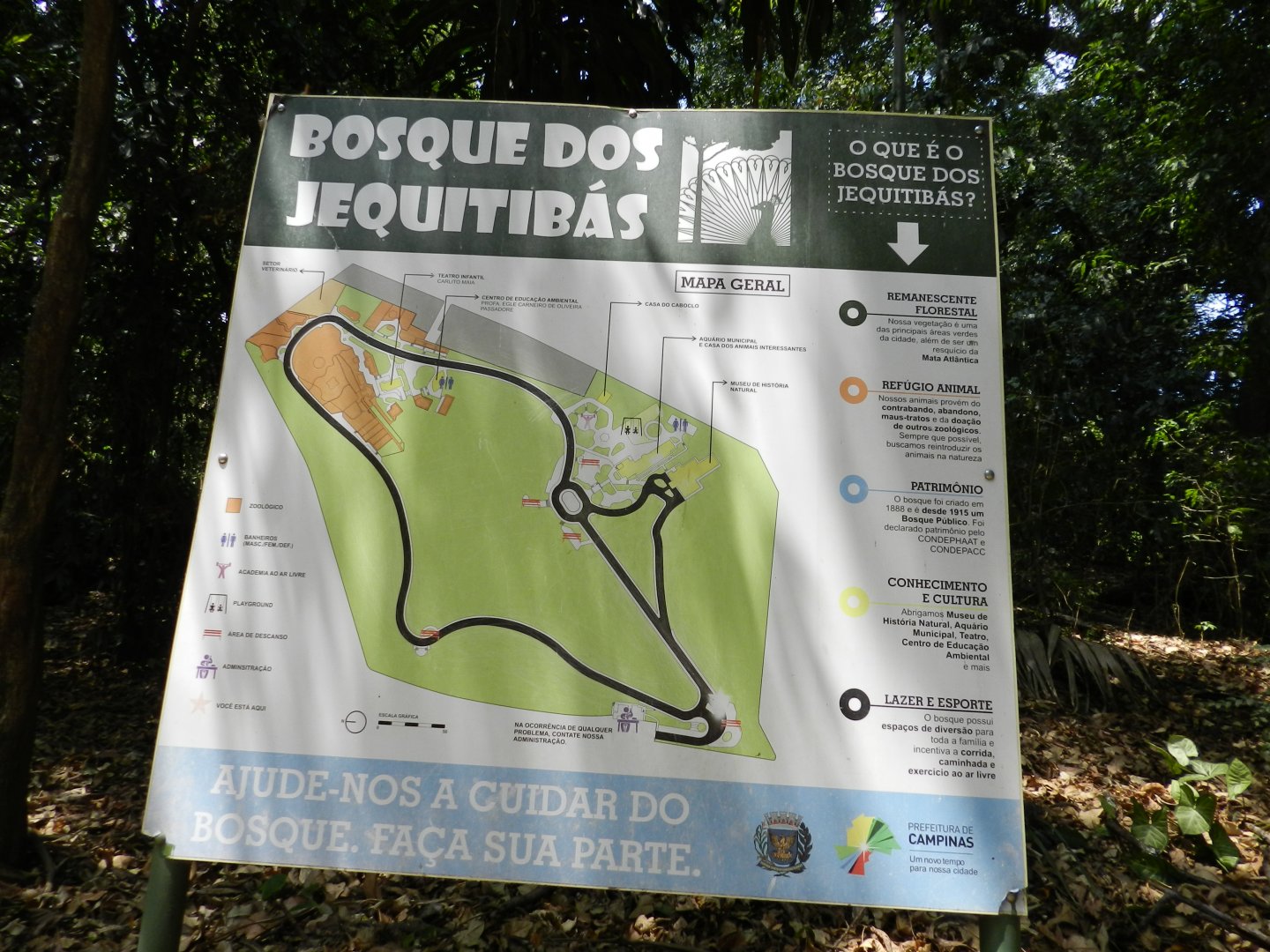 Zoo map - Campinas zoo (BDJ)