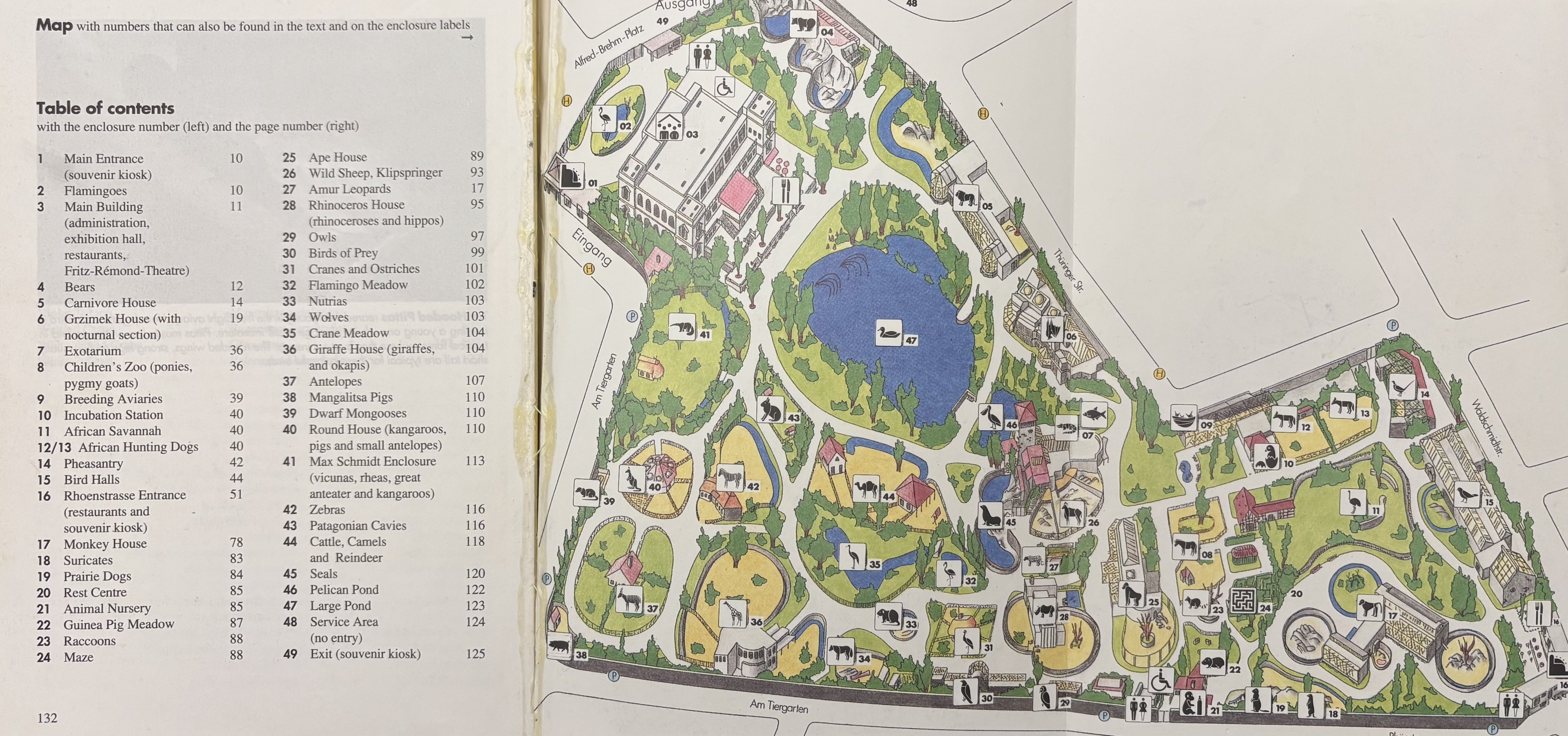 Zoo Map - circa 1993-1998