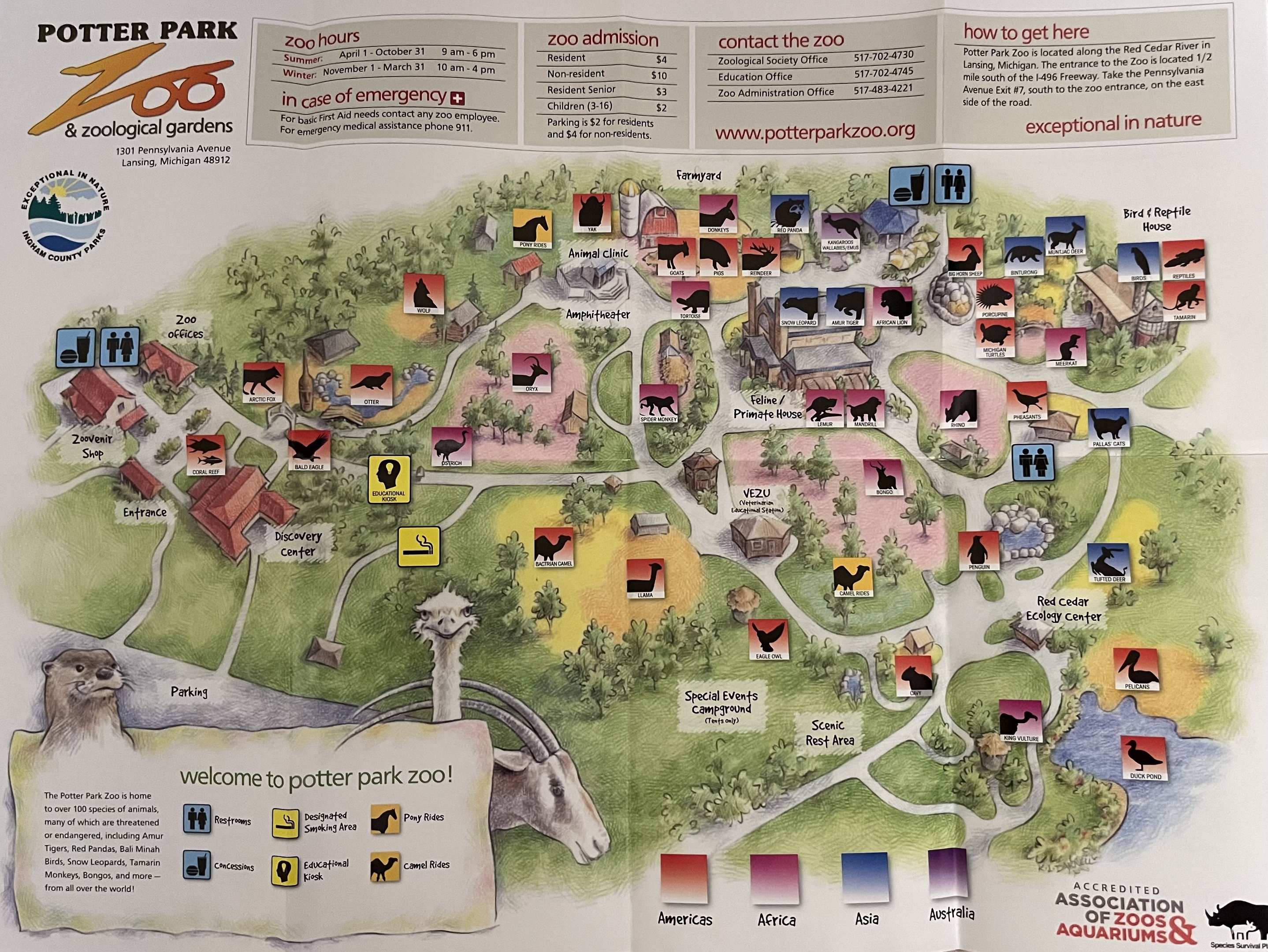 Zoo Map - circa 2011