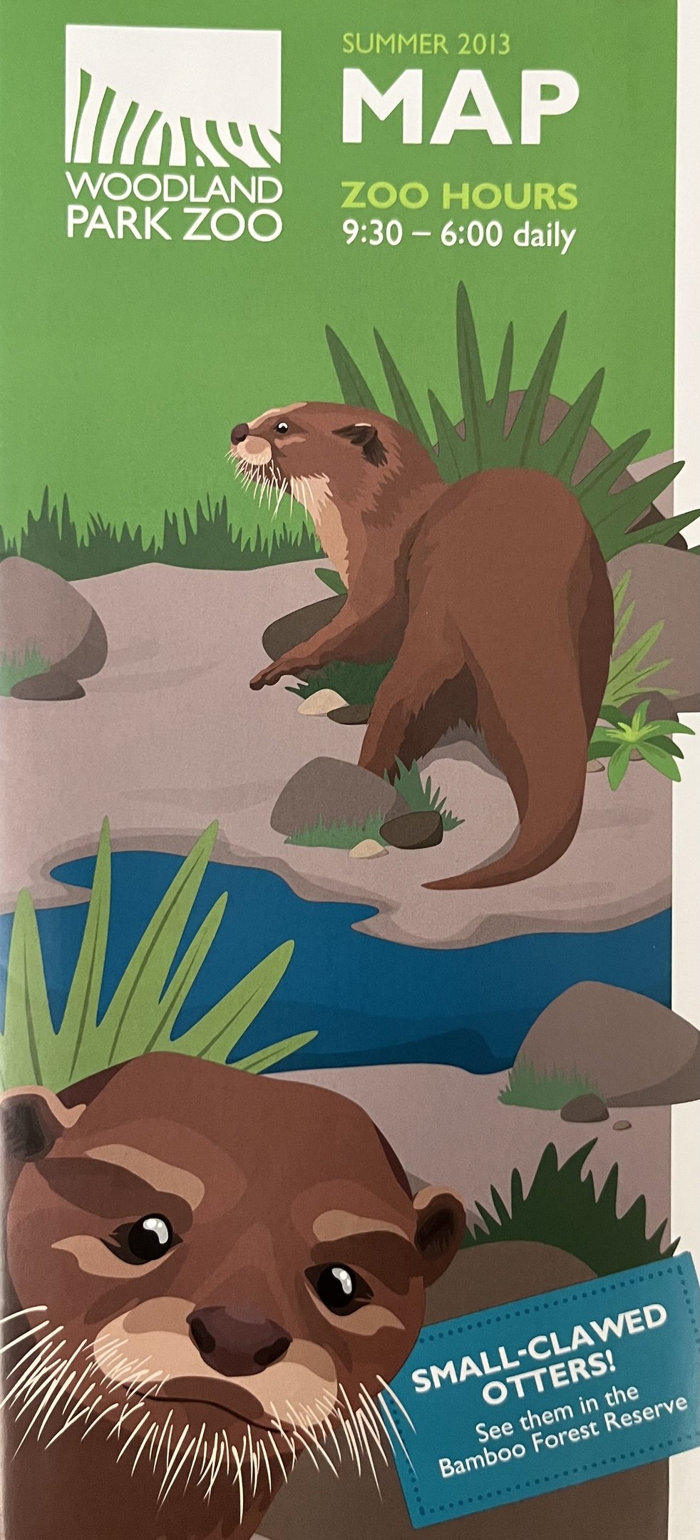 Zoo Map Cover - Summer 2013