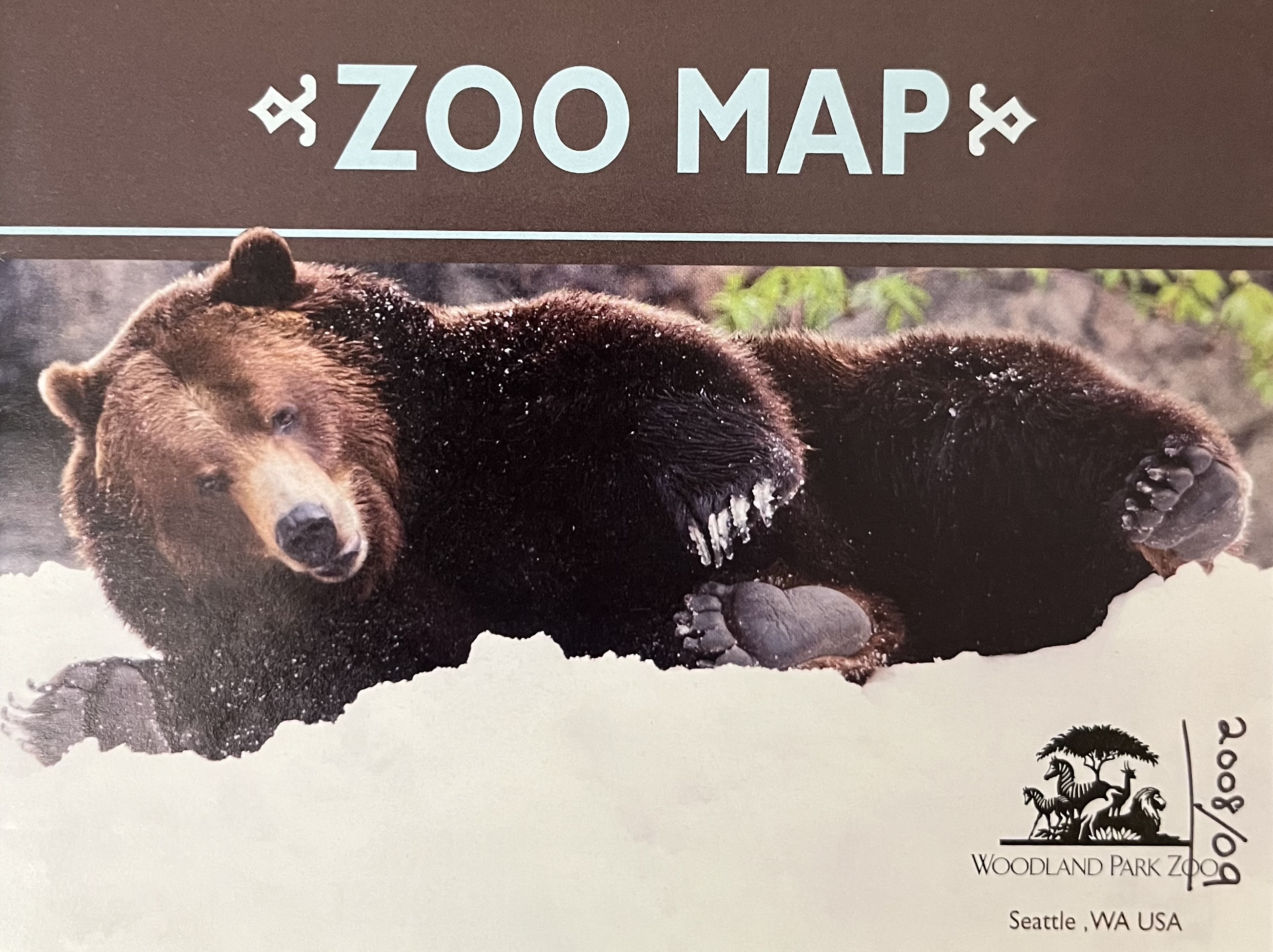 Zoo Map Cover - Winter 2008