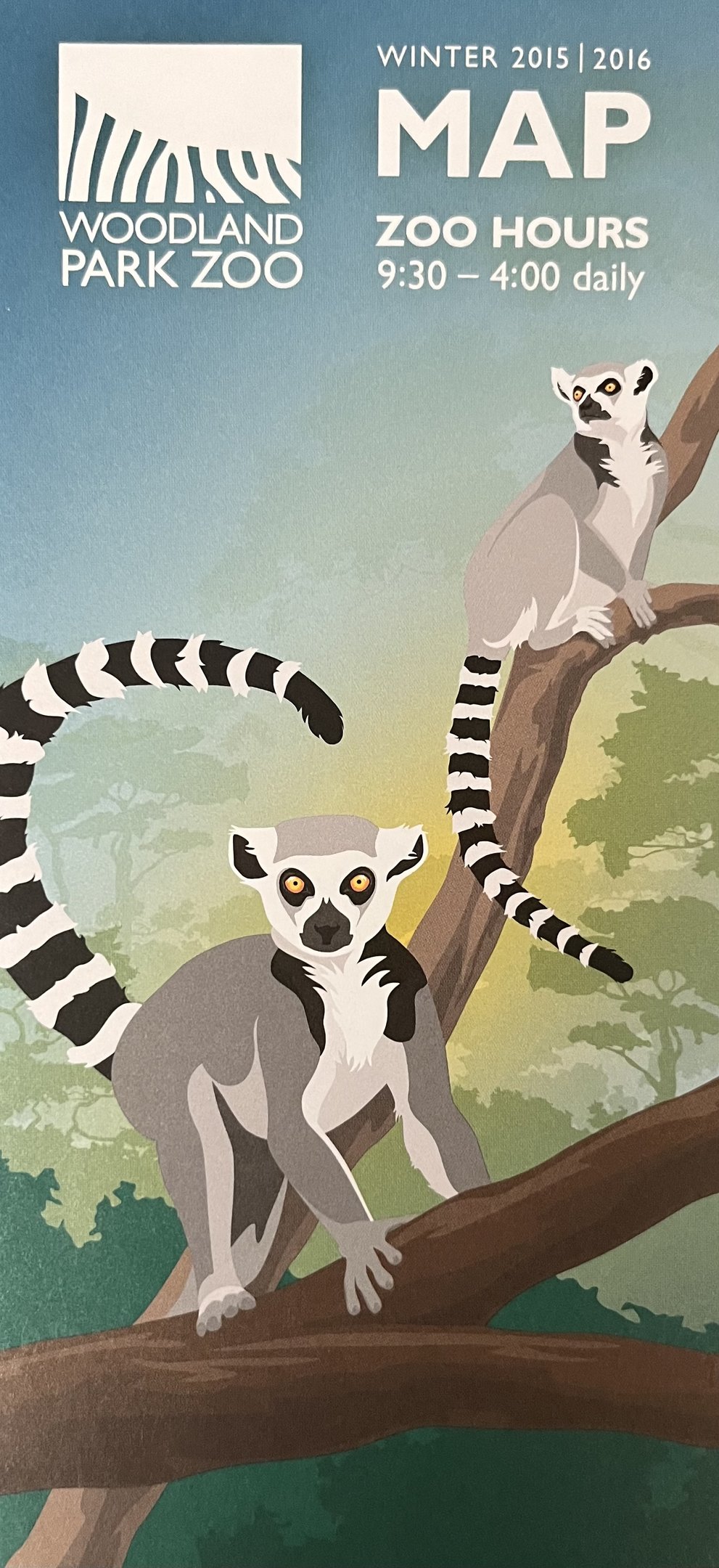 Zoo Map Cover - Winter 2015