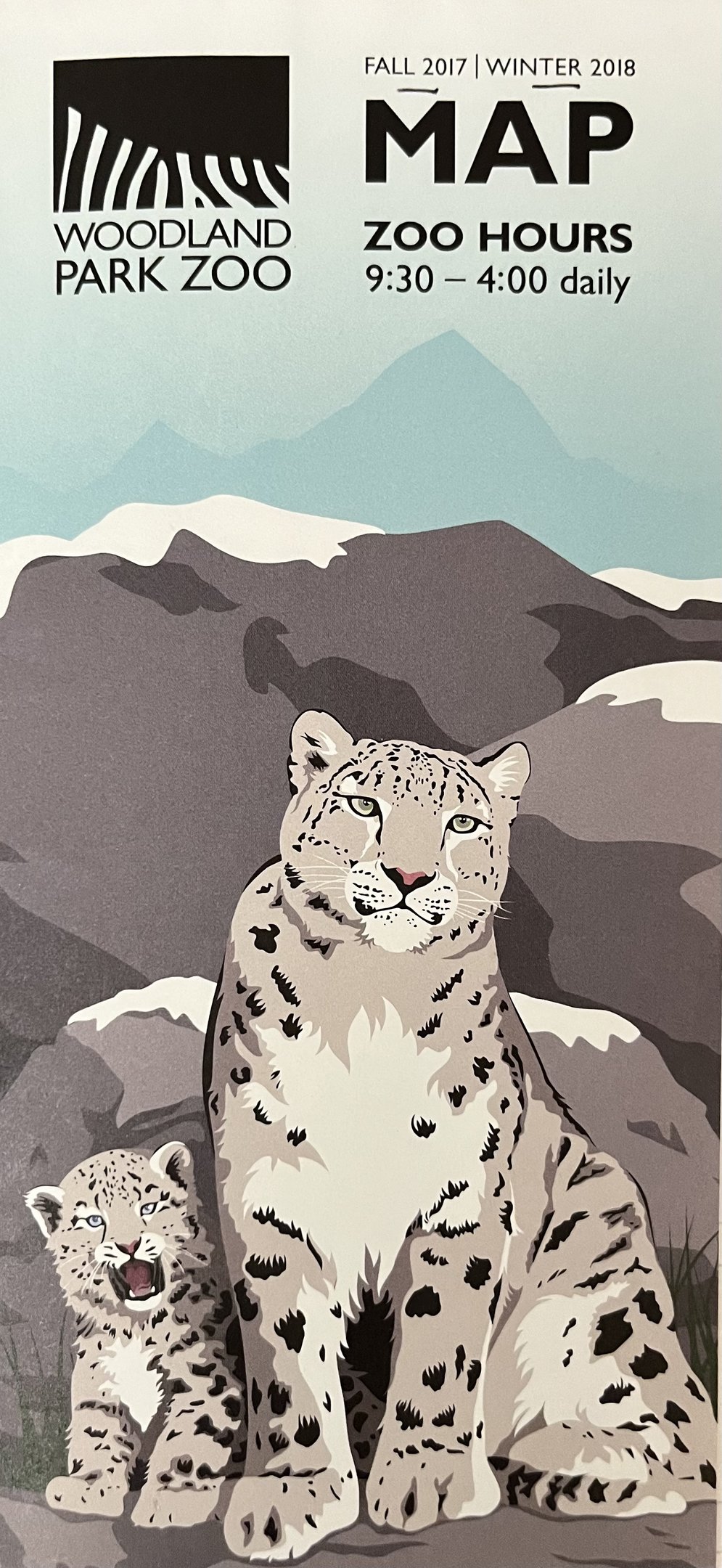 Zoo Map Cover - Winter 2017