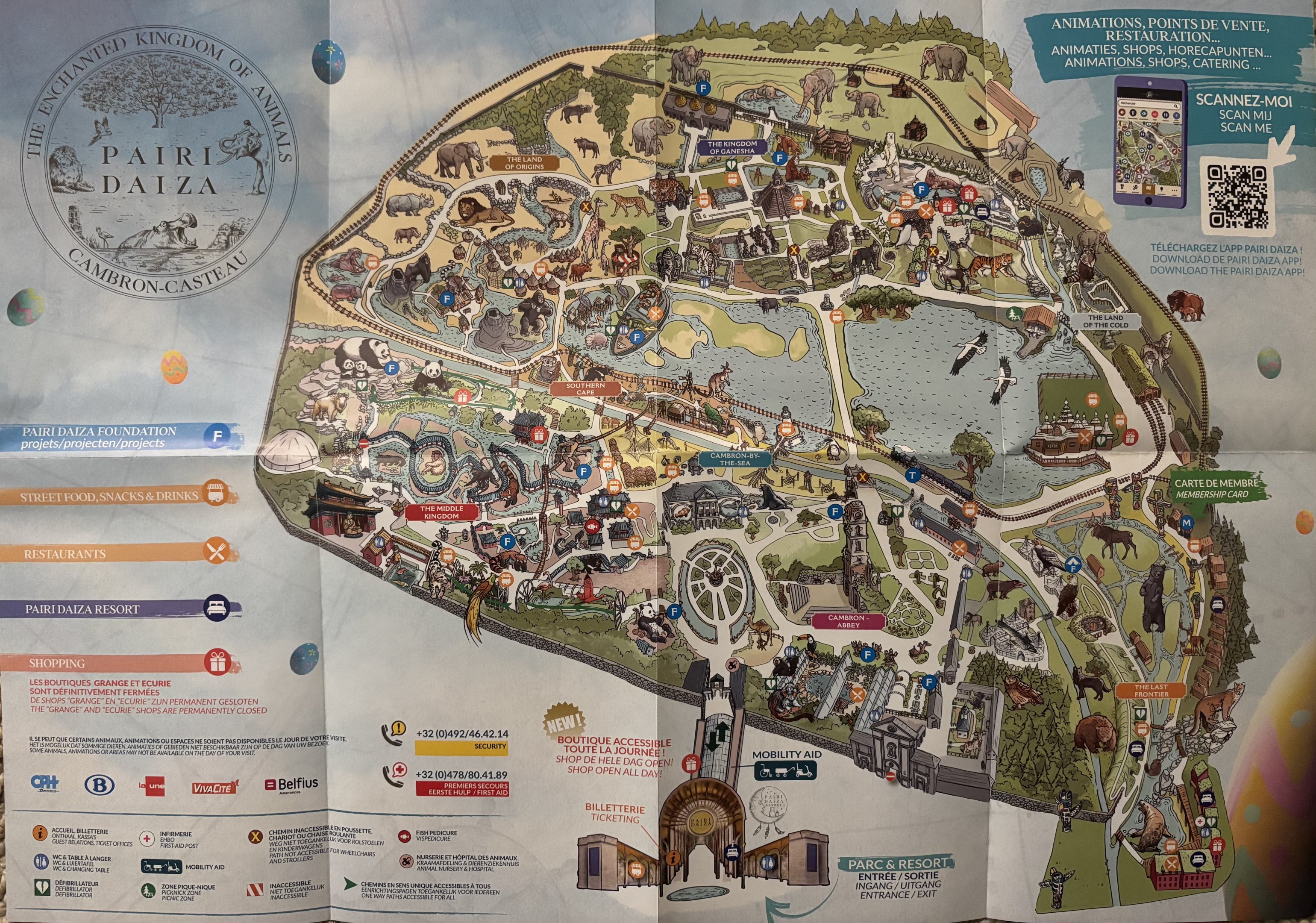 Zoo Map - Easter 2023