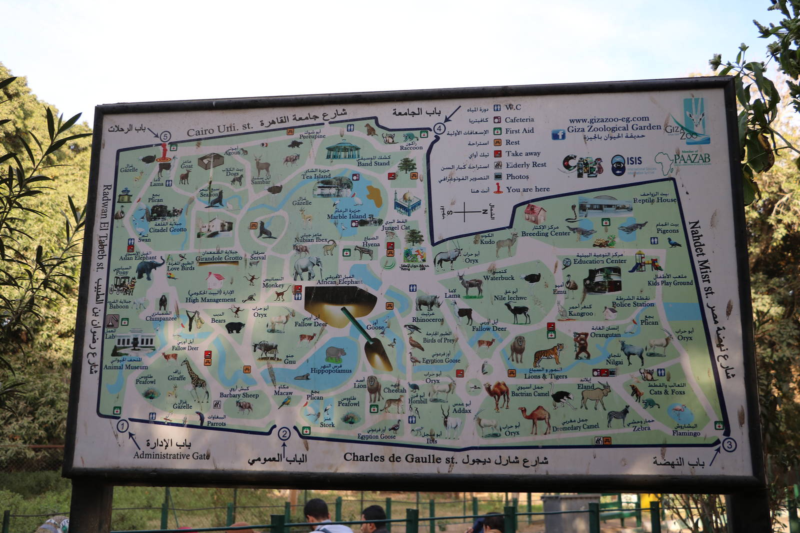 Zoo map, February 2016