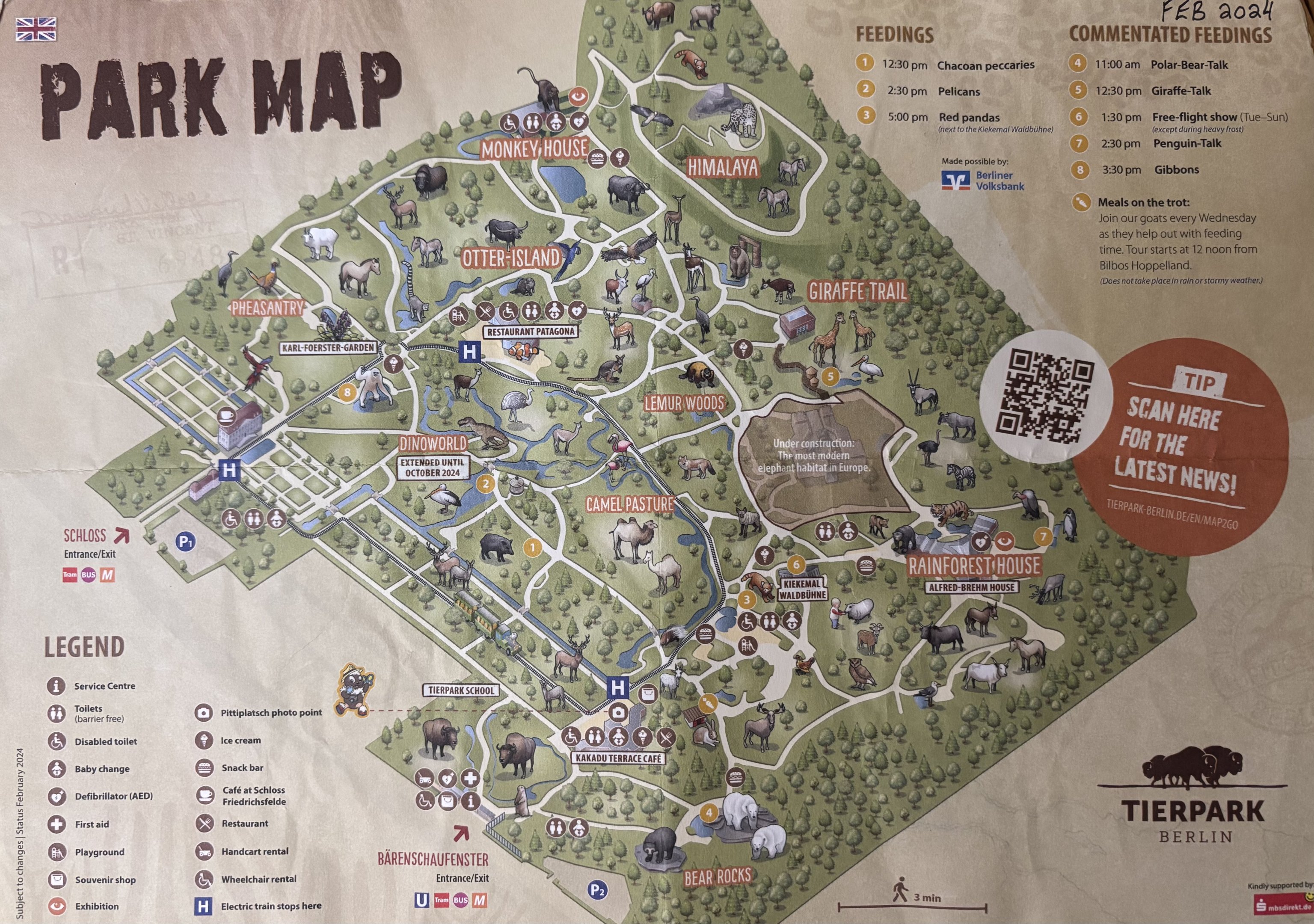 Zoo Map - February 2024