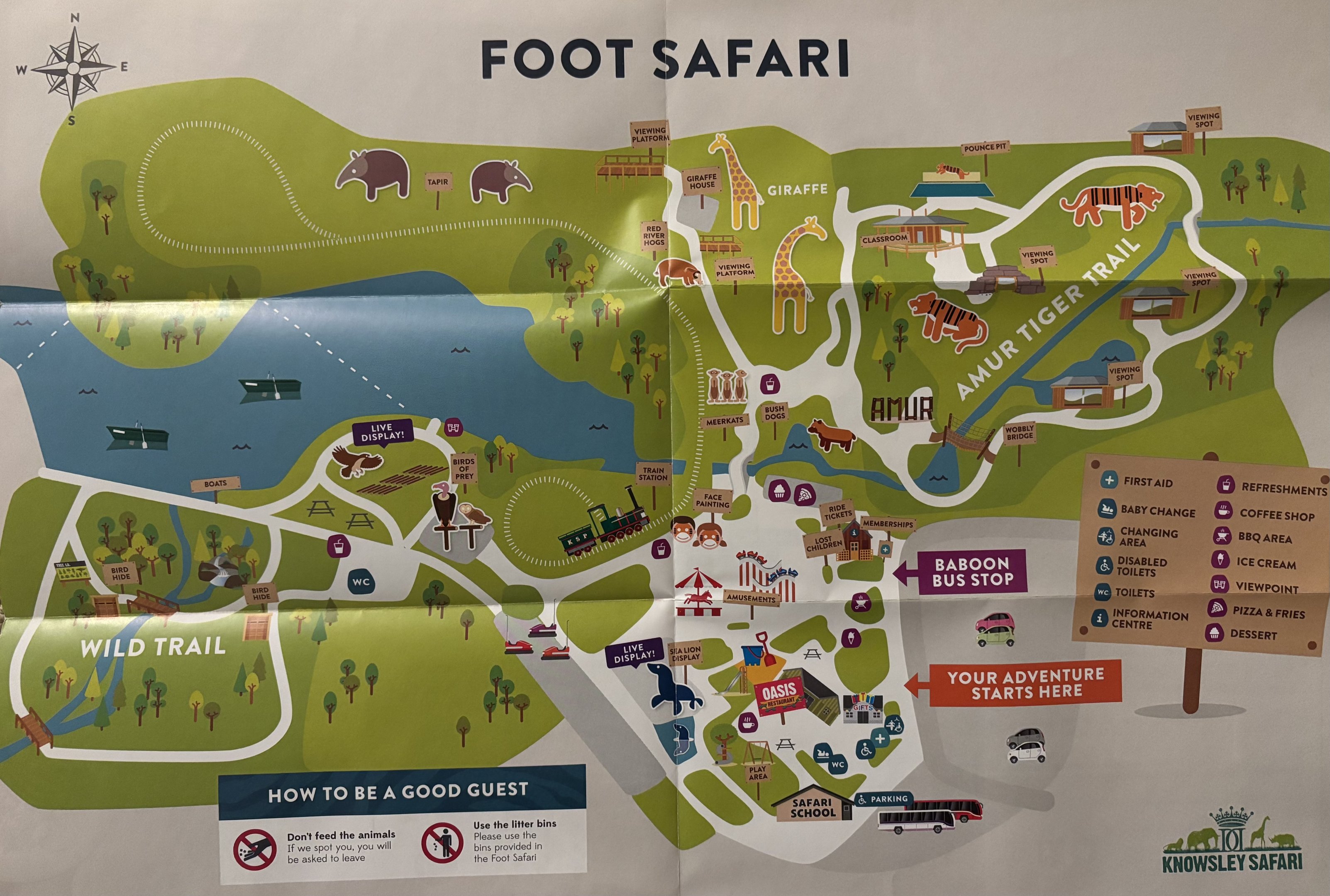 Zoo Map - Foot Safari