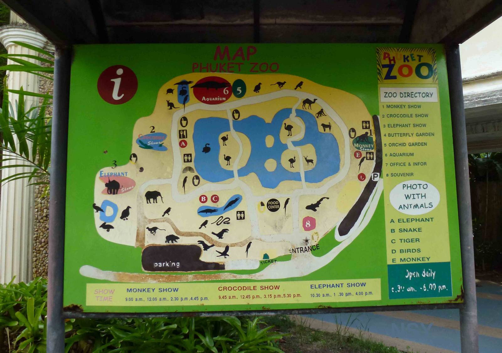 Zoo map, June 2013.