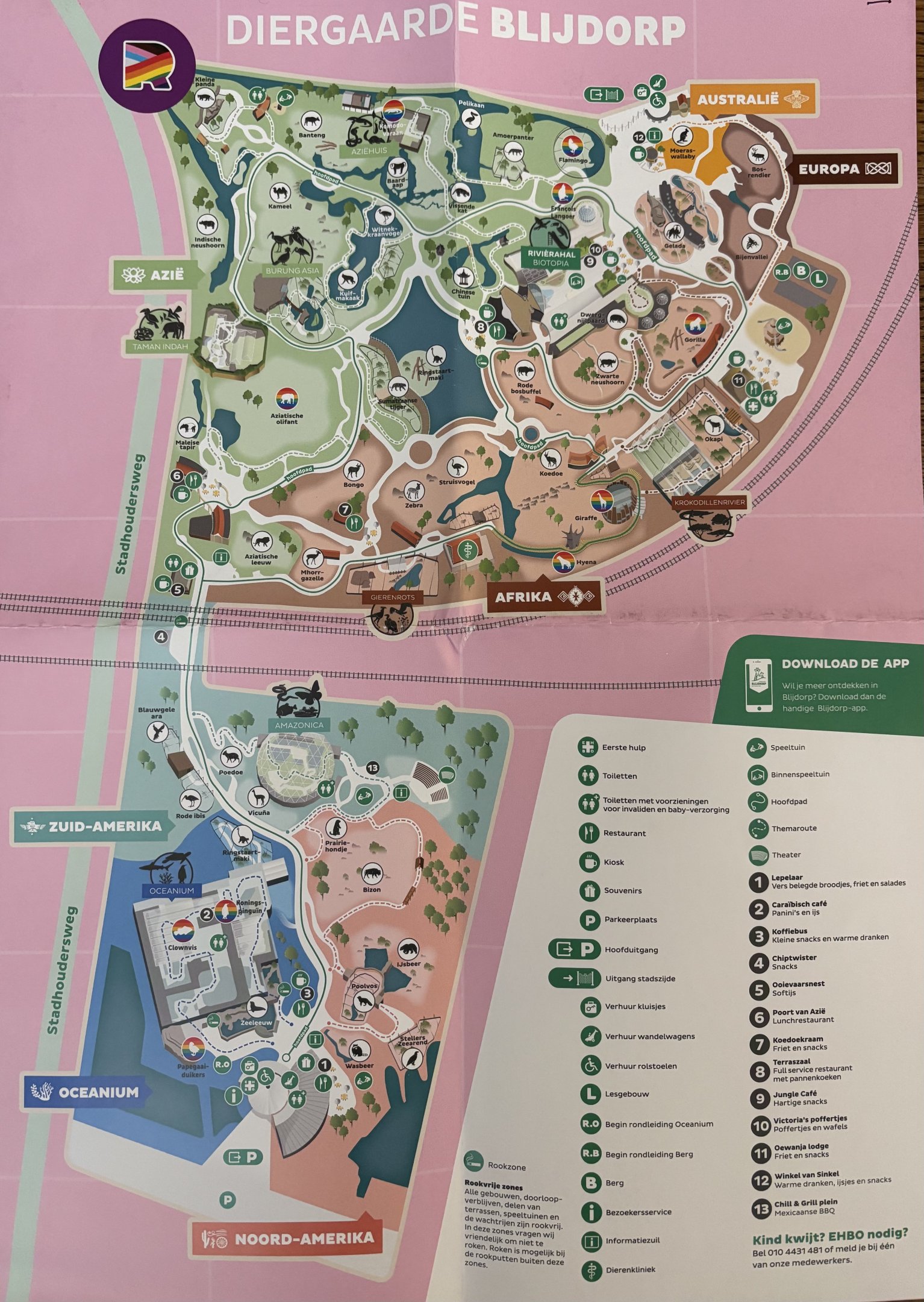 Zoo Map - June 2023 Pride Map