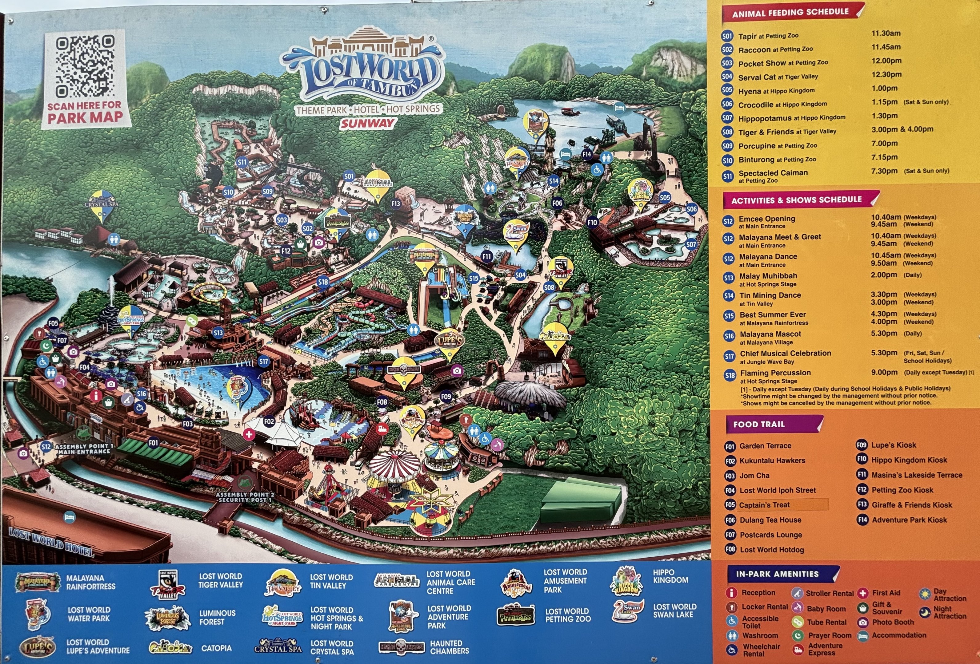 Zoo Map - Lost World of Tambun