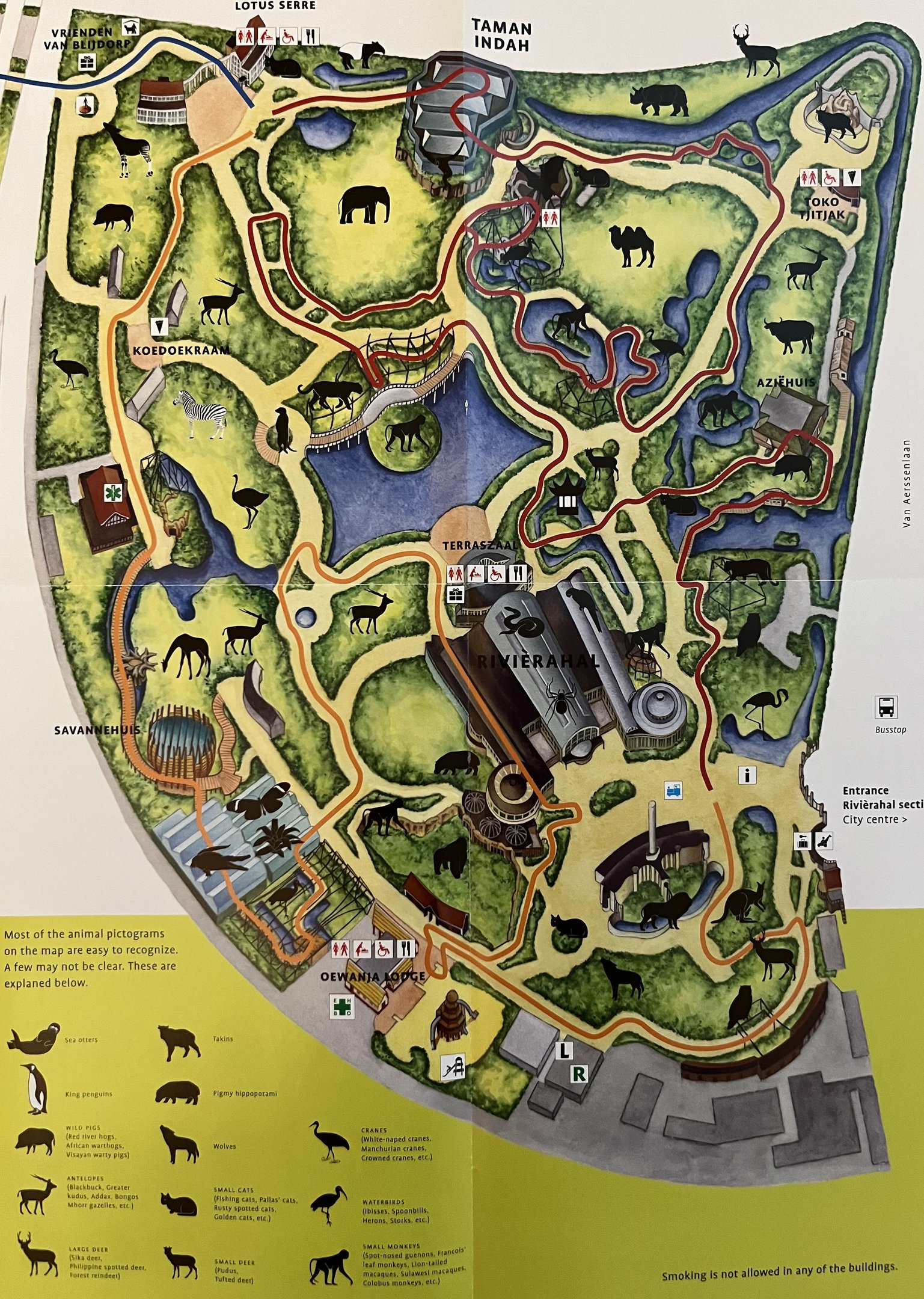Zoo Map - March 2009 (Rivierahal)