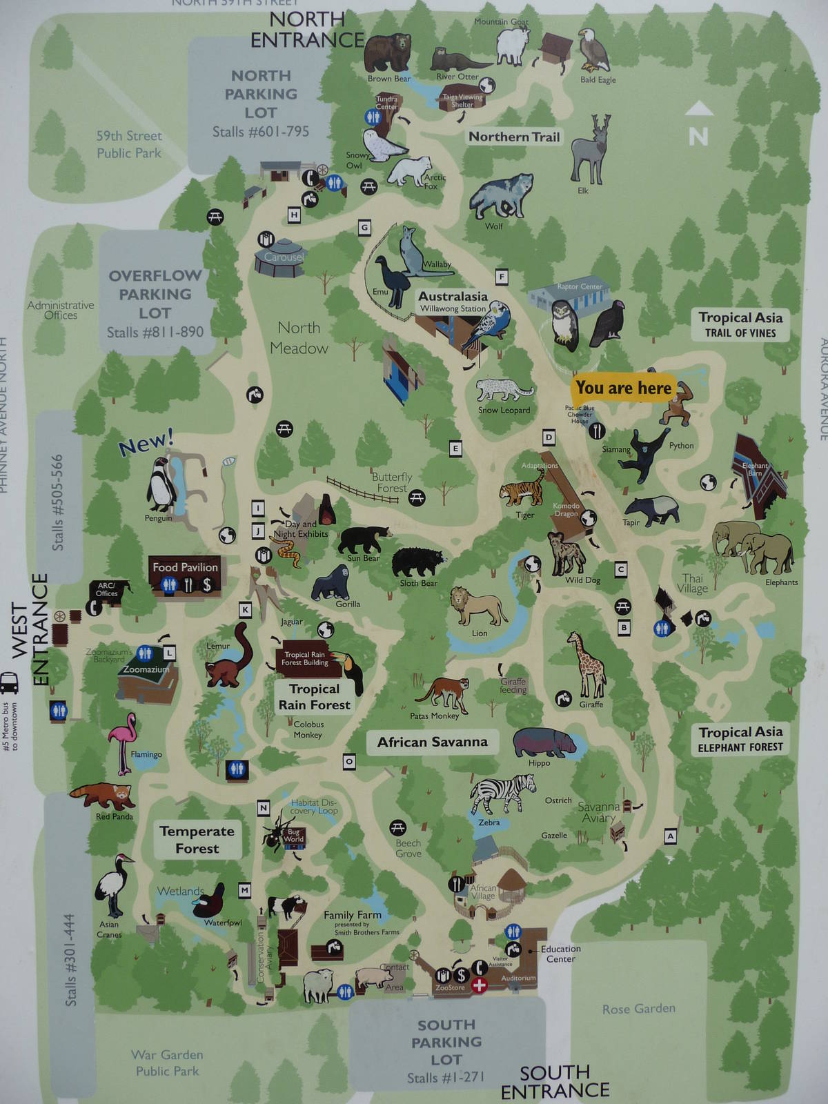 Zoo Map - New in 2009