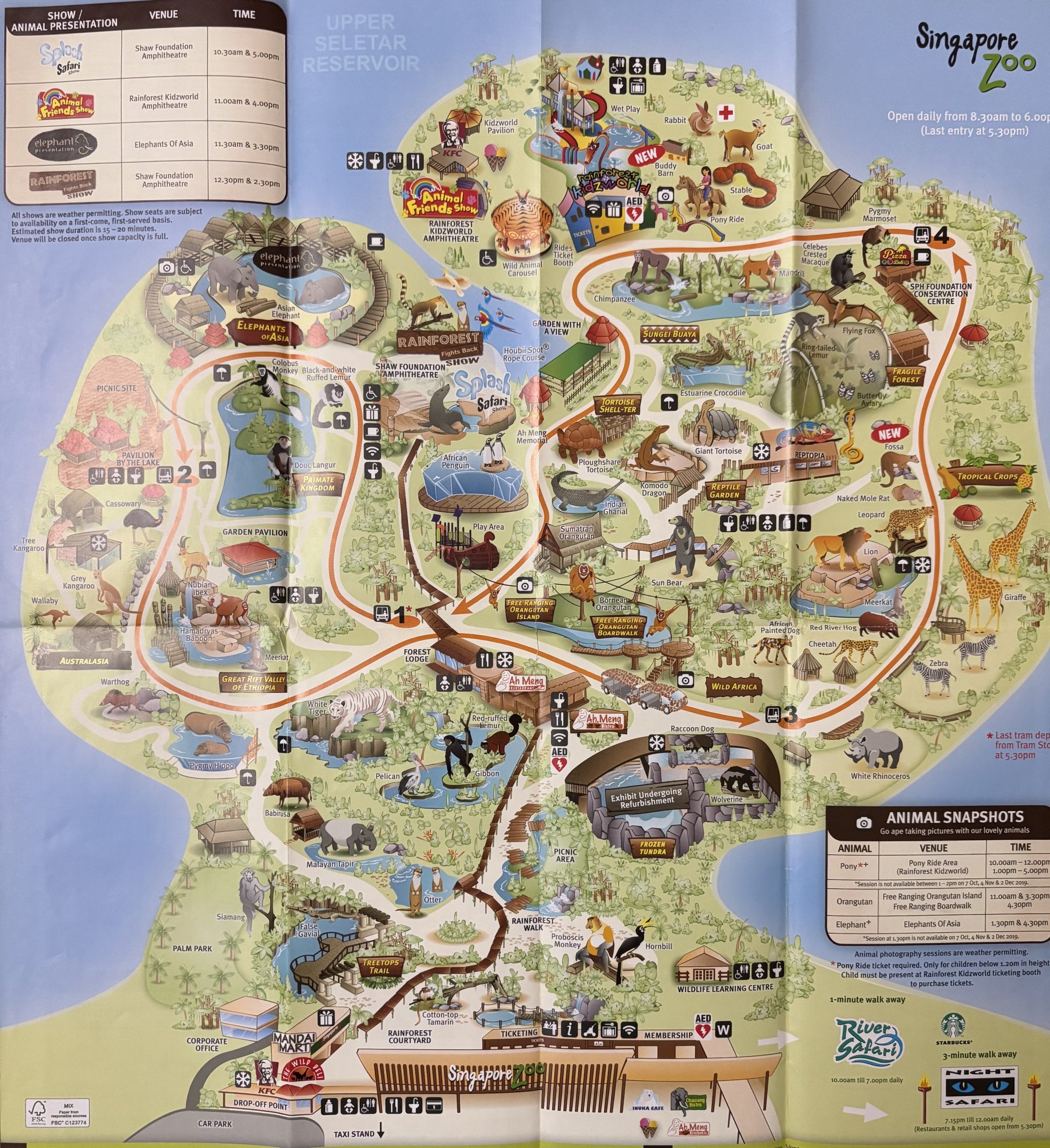 Zoo Map - October 2019