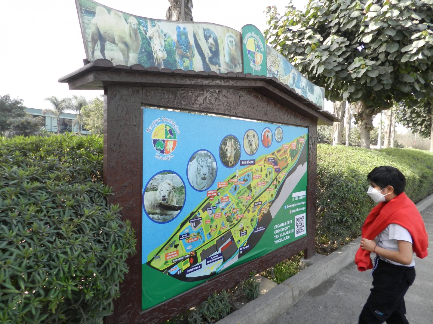 Zoo map - Parque Zoológico Huachipa