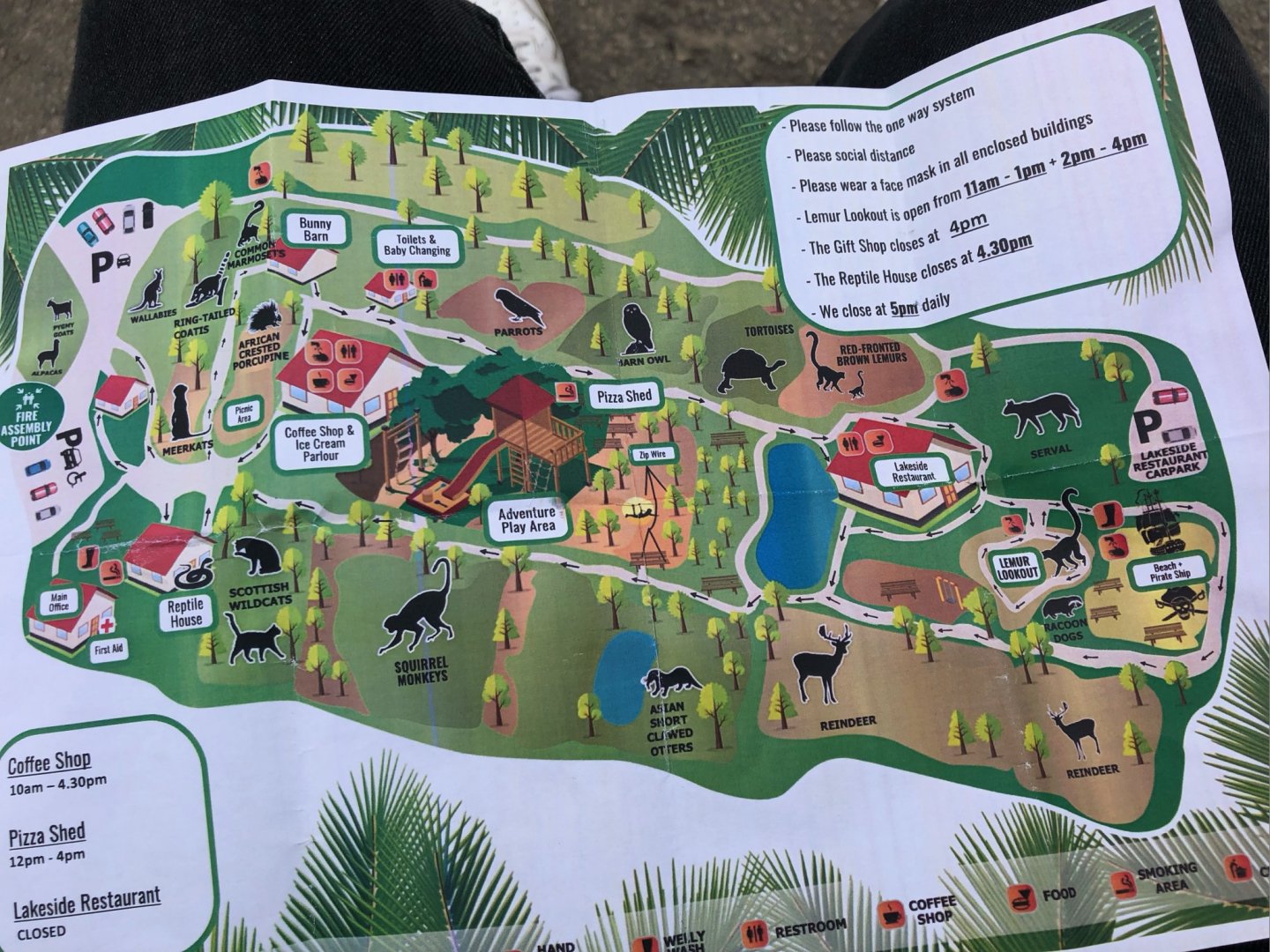 Zoo Map - Ponderosa Zoo (July 2021)