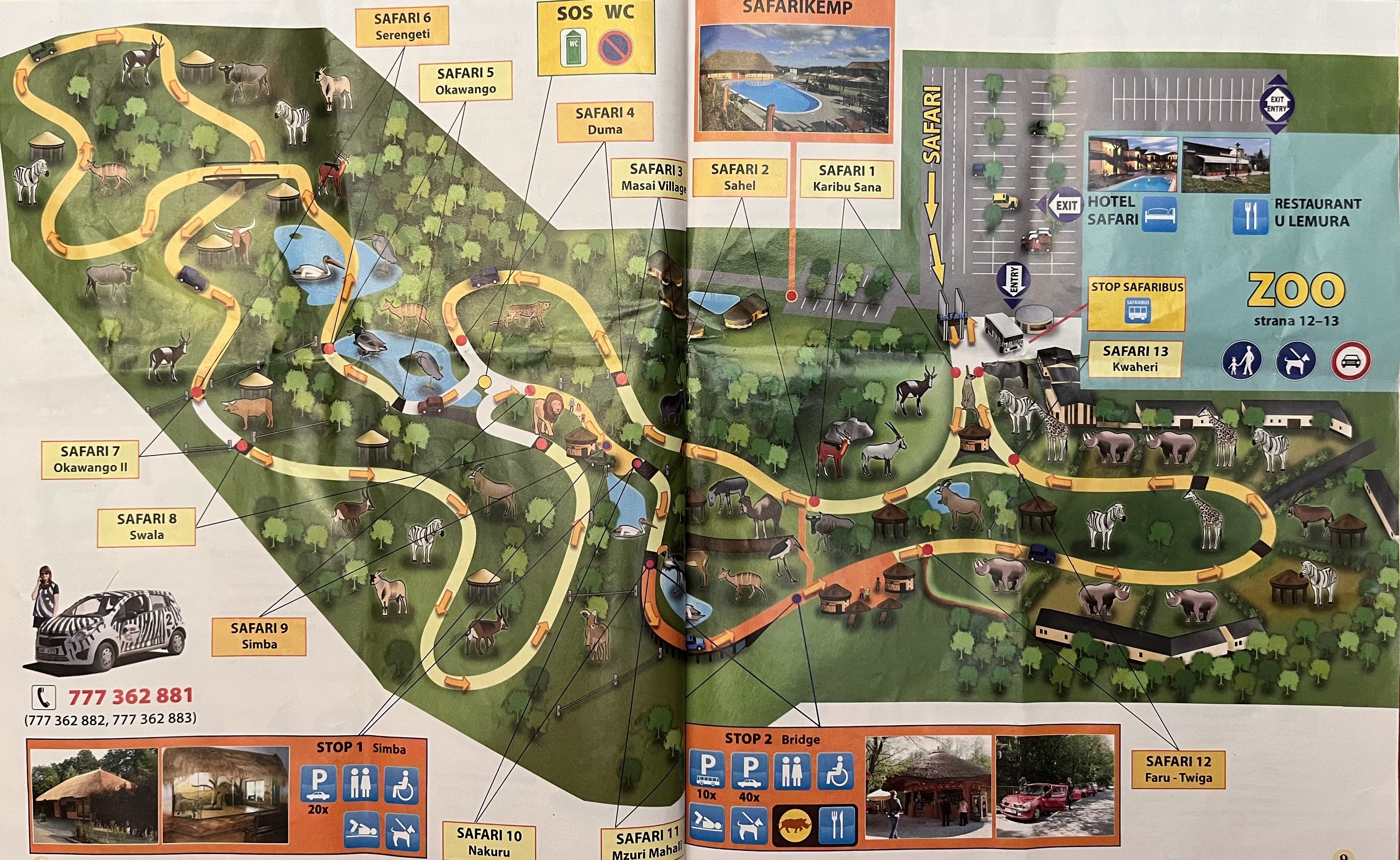 Zoo Map (Safari) - 2012