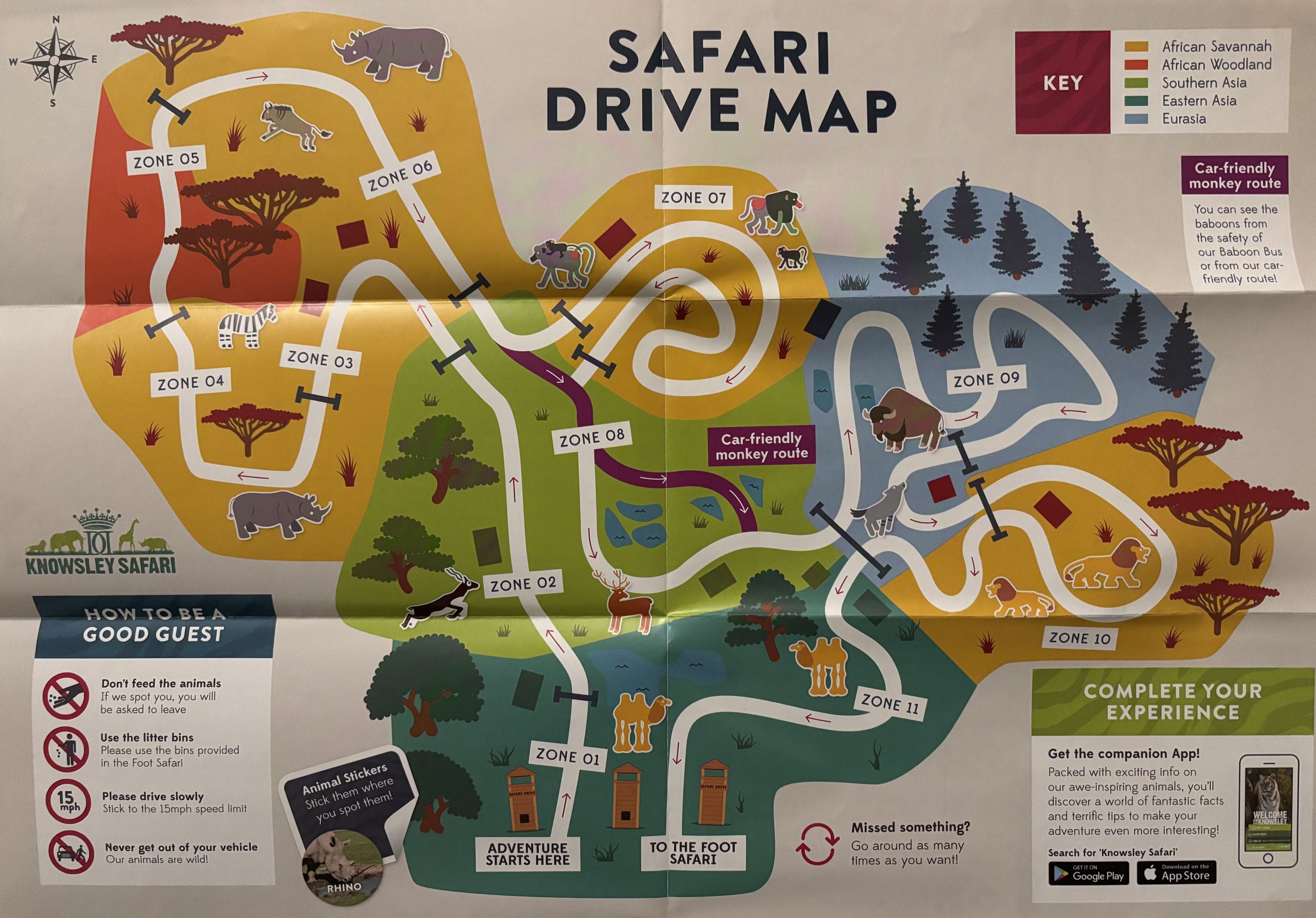 Zoo Map - Safari Drive
