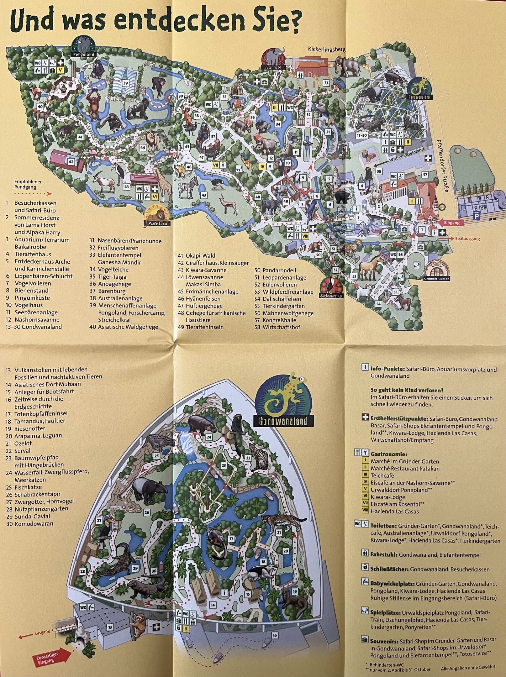 Zoo Map - September 2011