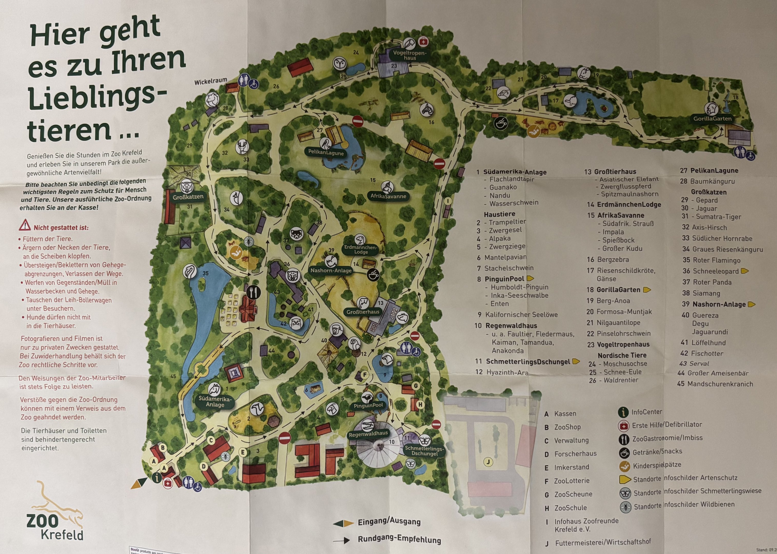 Zoo Map - September 2020