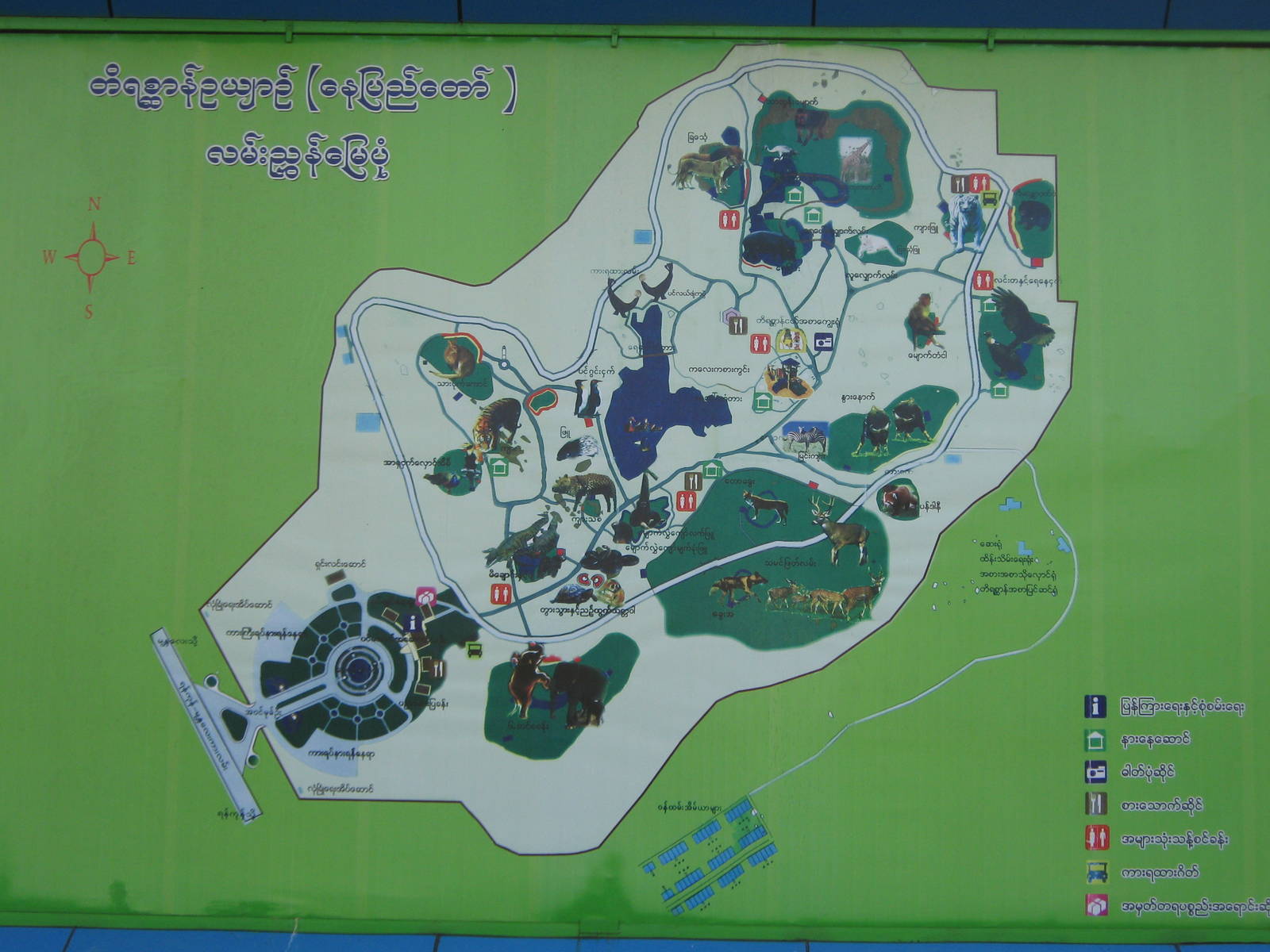 zoo map signboard