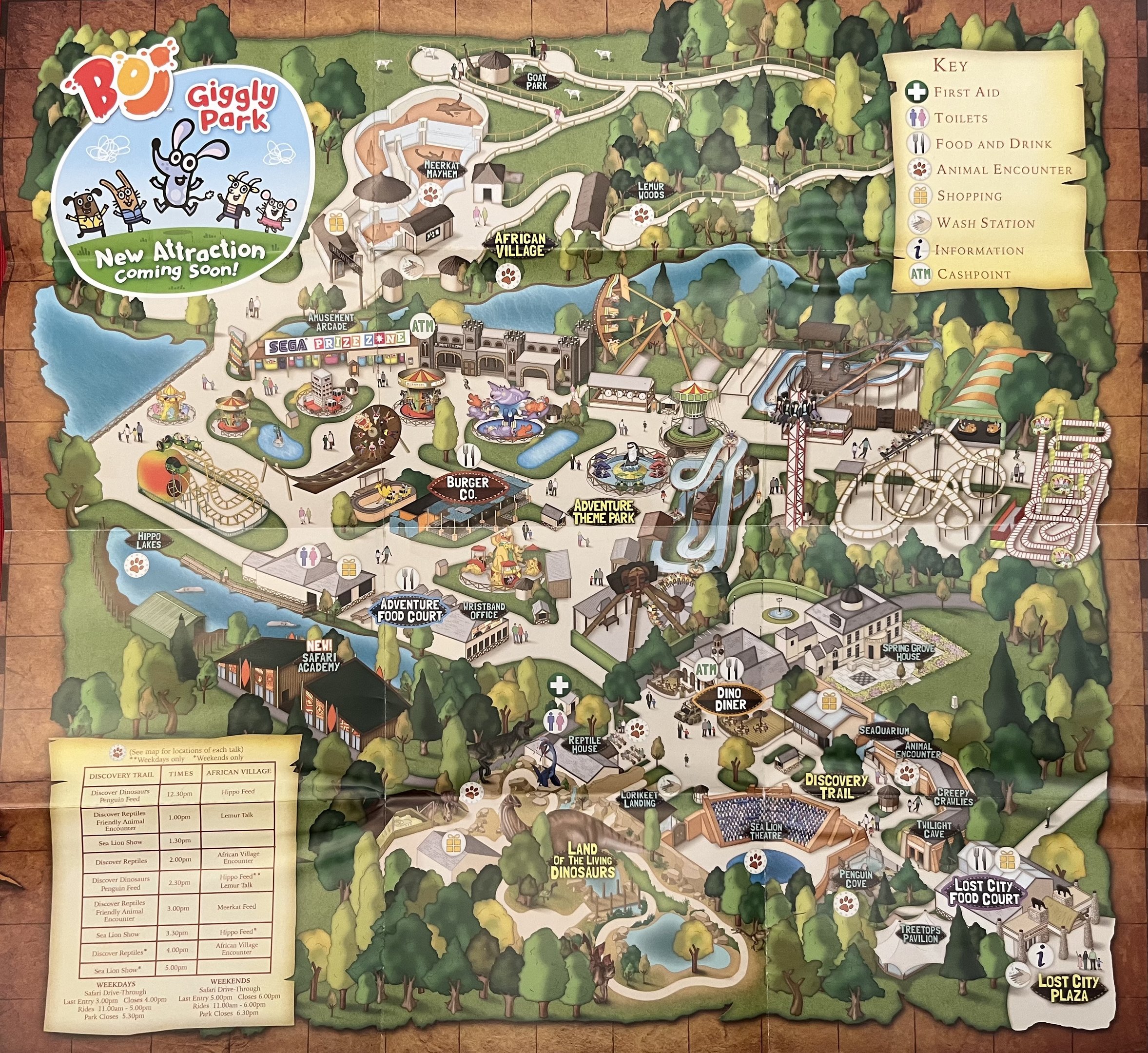 Zoo Map - Spring 2018
